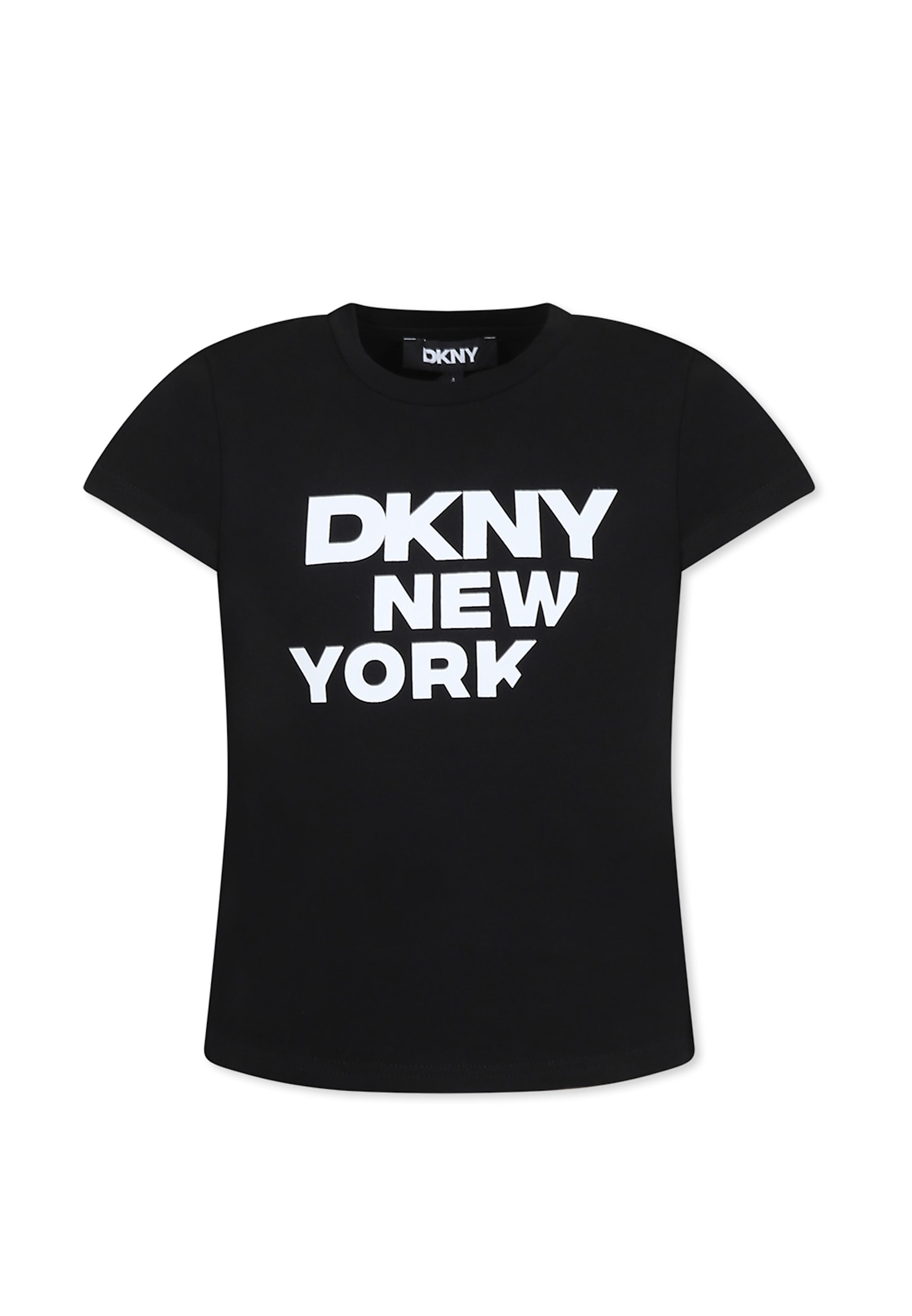 DKNY Black T-shirt For Girl With Writing