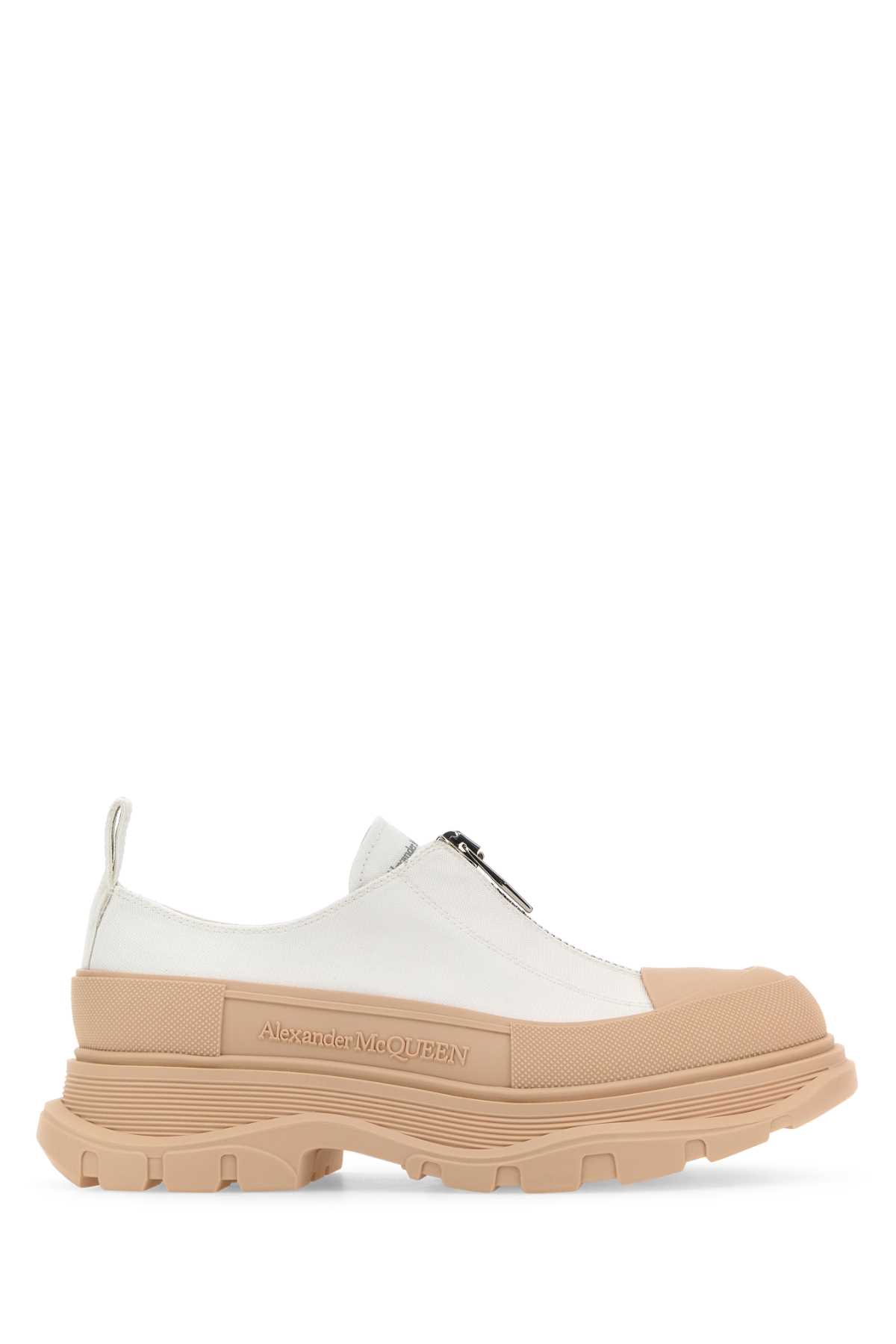 Alexander McQueen Two-tone Canvas Tread Slick Sneakers