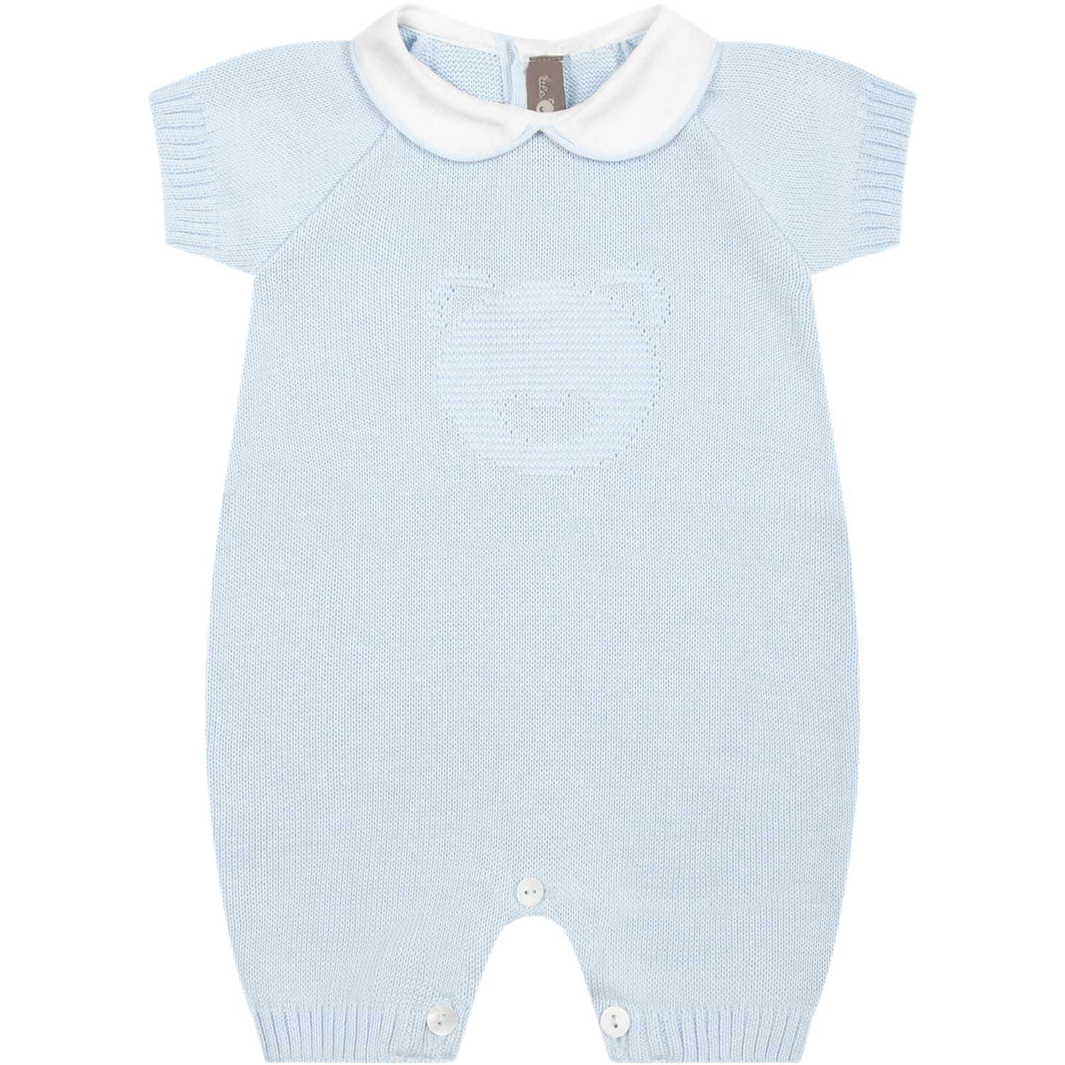 Little Bear Sky Blue Romper For Baby Boy