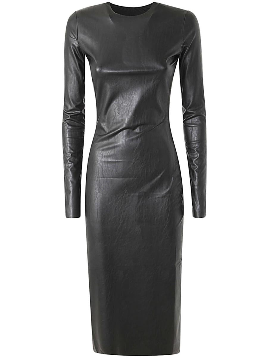 Mm6 Maison Margiela Long Sleeves Midi Dress Clothing
