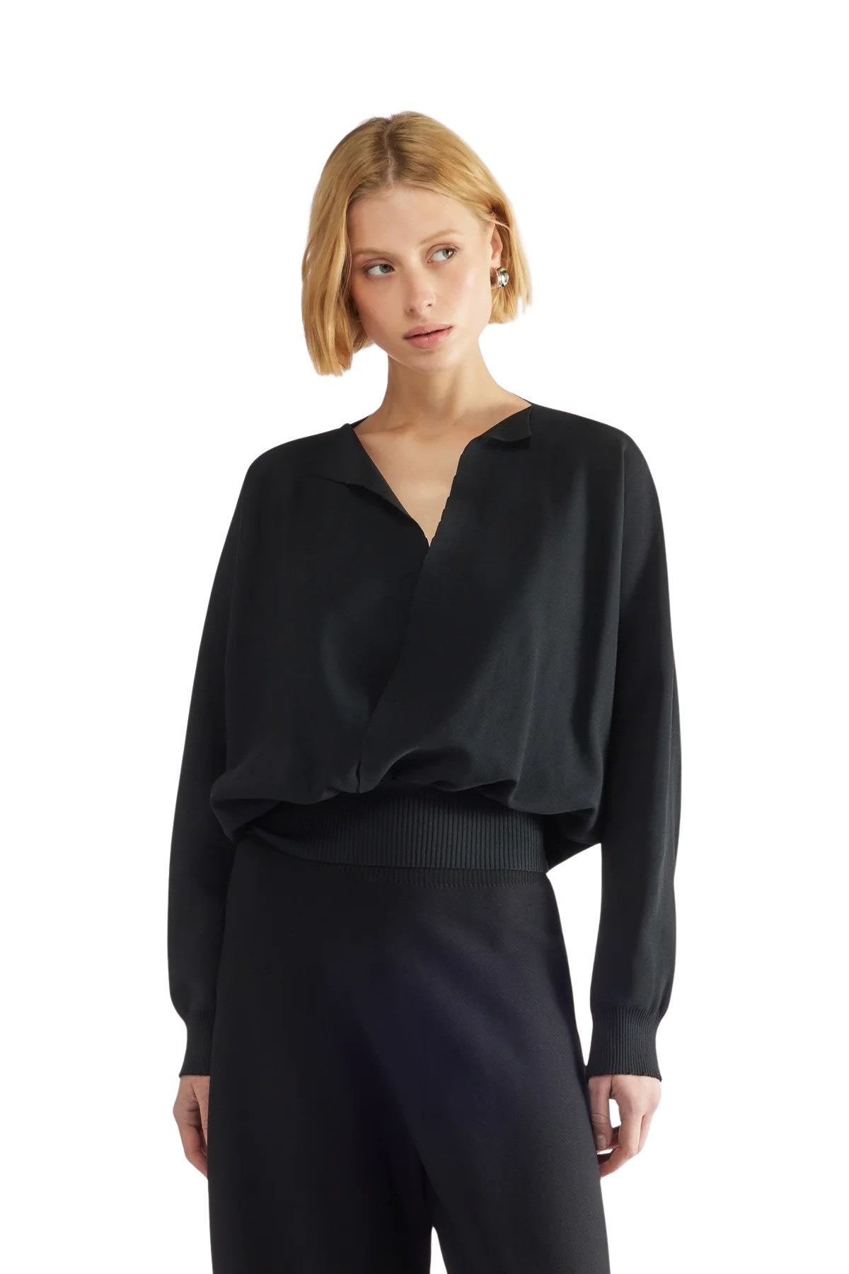 Liviana Conti Crossed Front Sweater