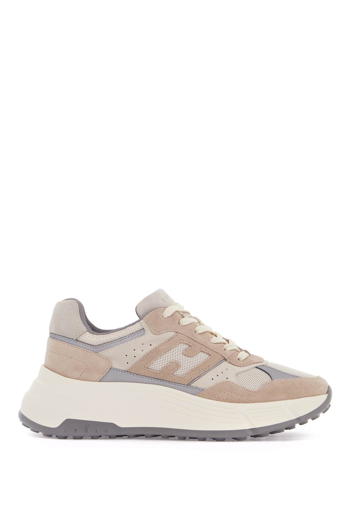 Hogan H669 - Hi-fi Fabric And Suede Trainers