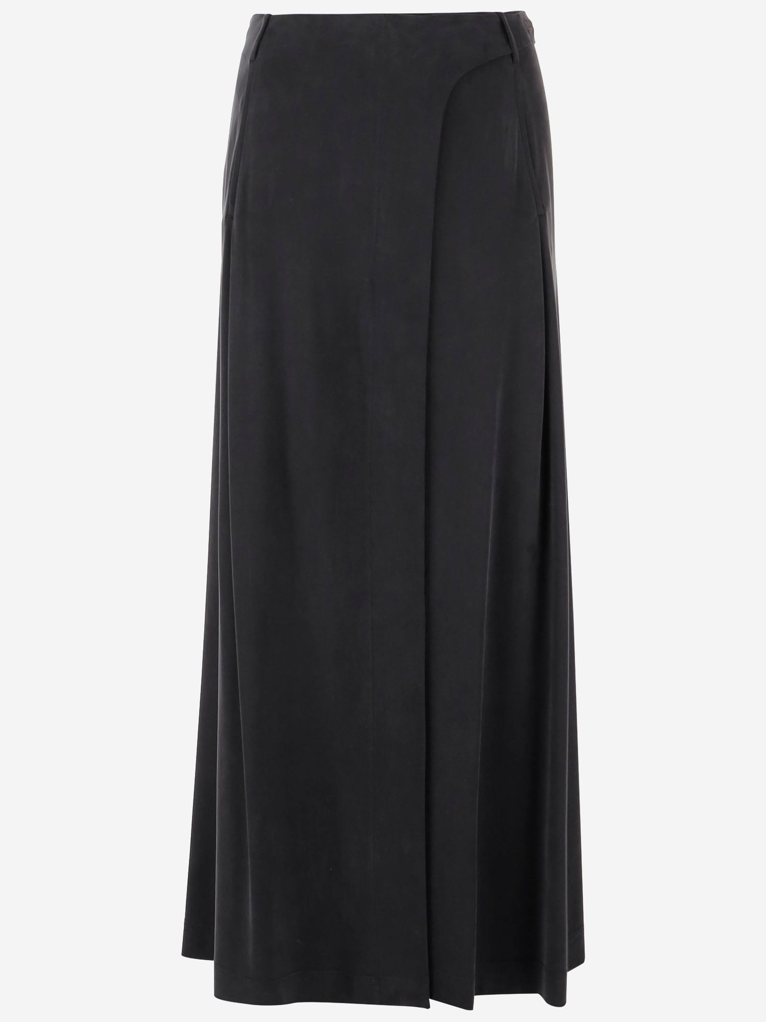 Giorgio Armani Cupro Interlock Long Skirt