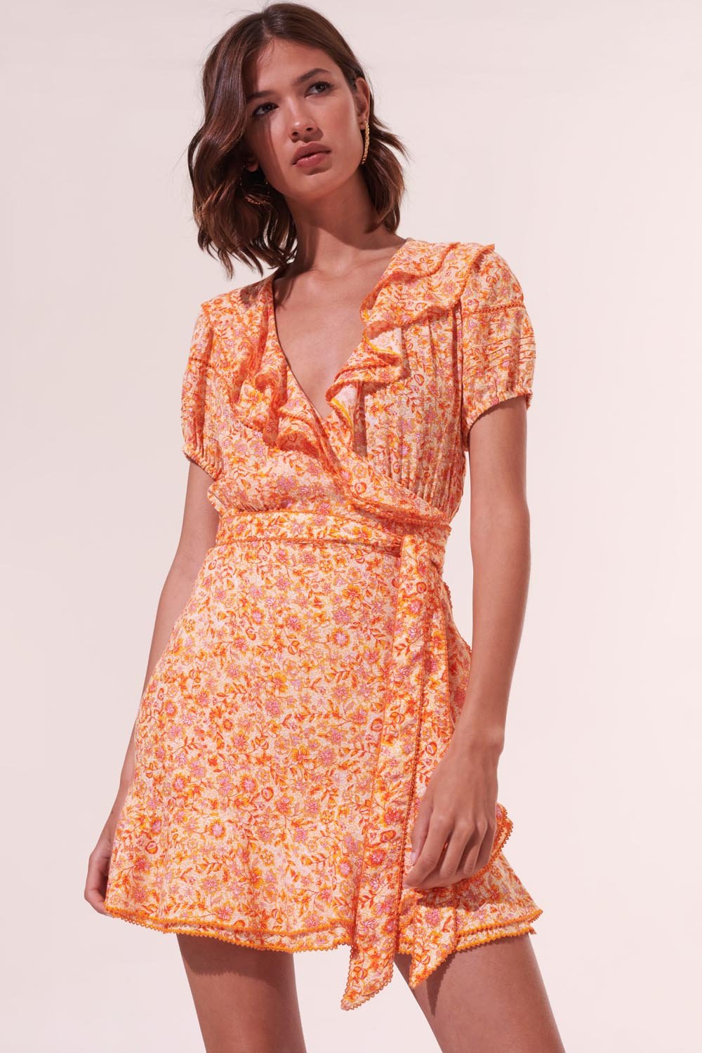 Mini Dress Aude - Orange Mayflower