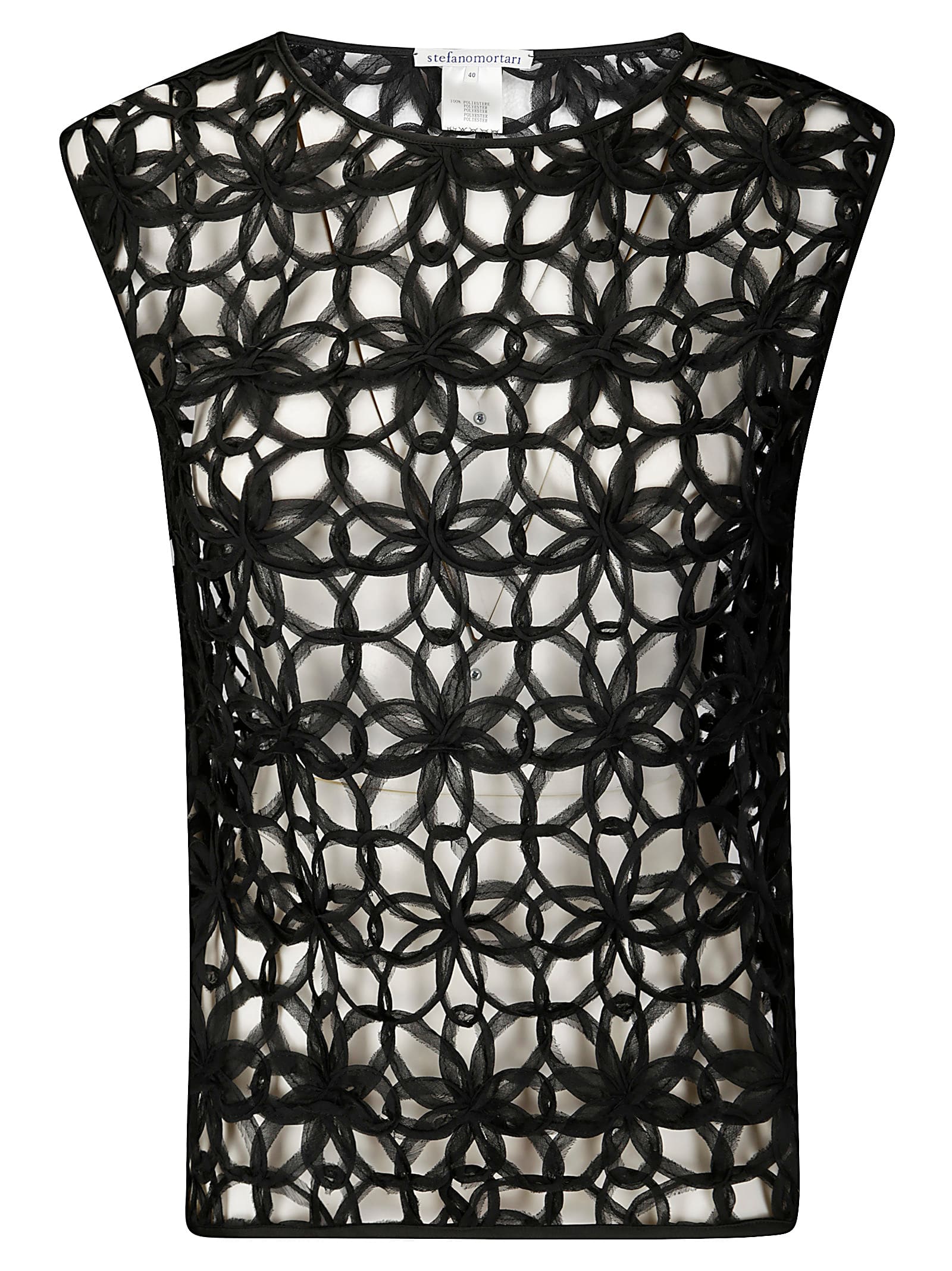 Stefano Mortari Lace Effect Top