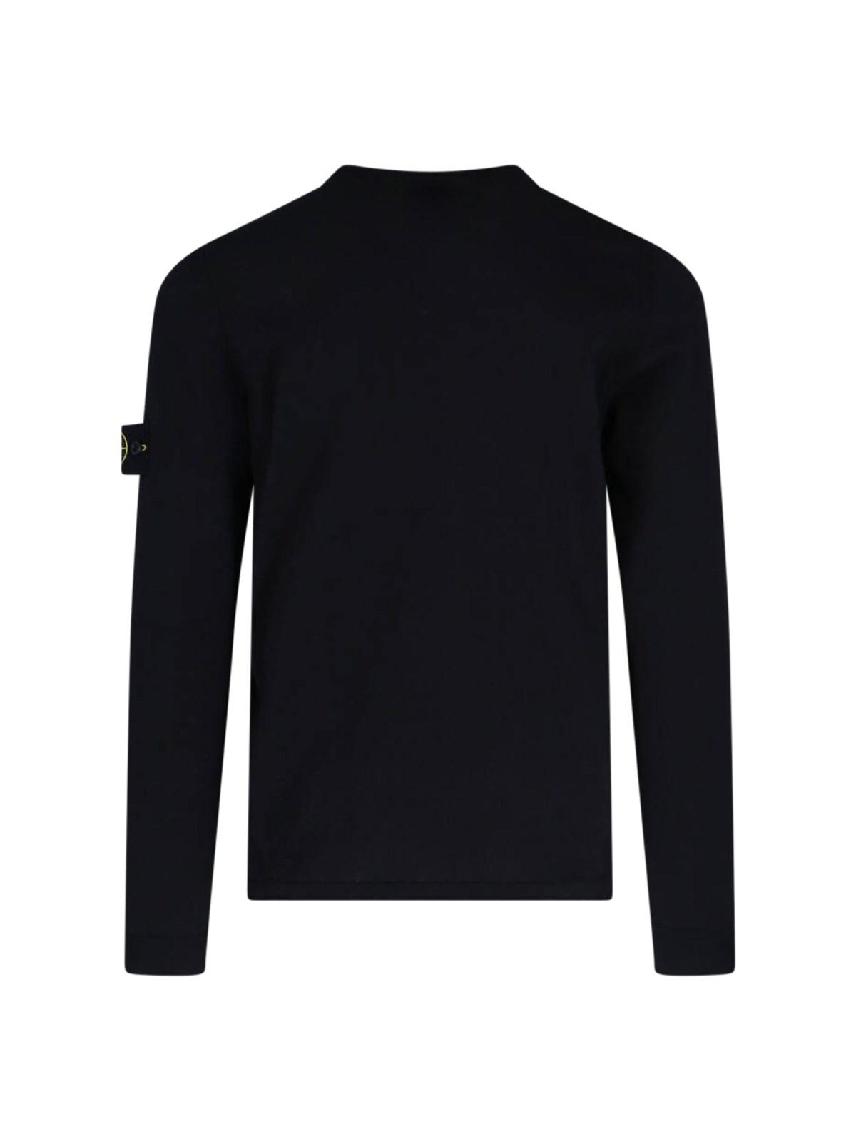 Stone Island Logo Crew Neck Sweater