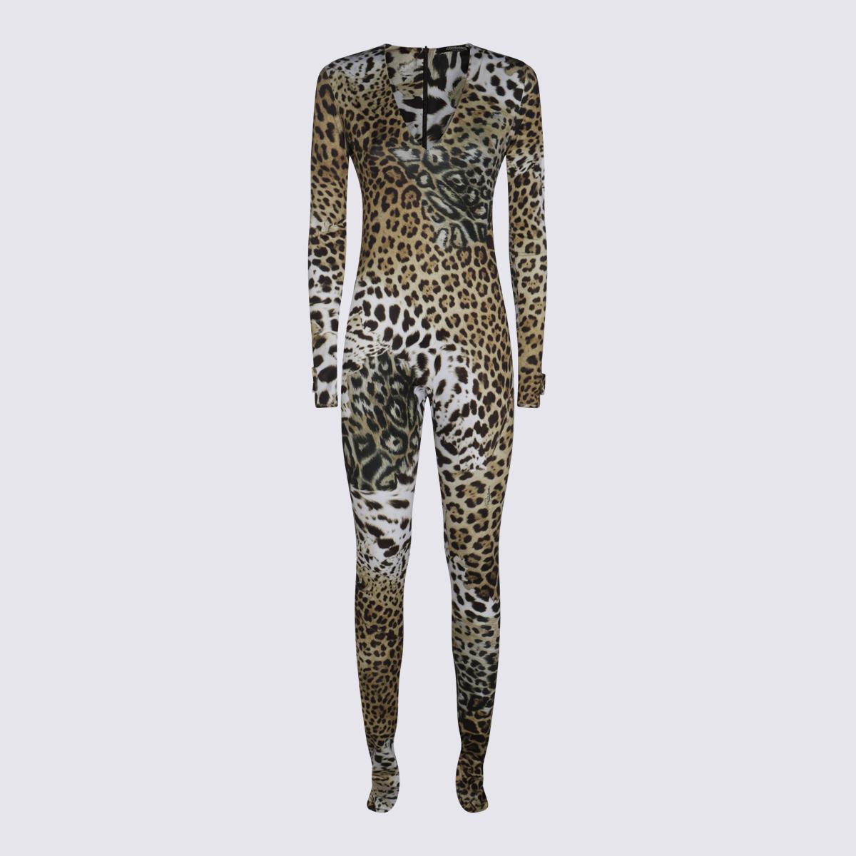 Roberto Cavalli Brown Jumpsuits
