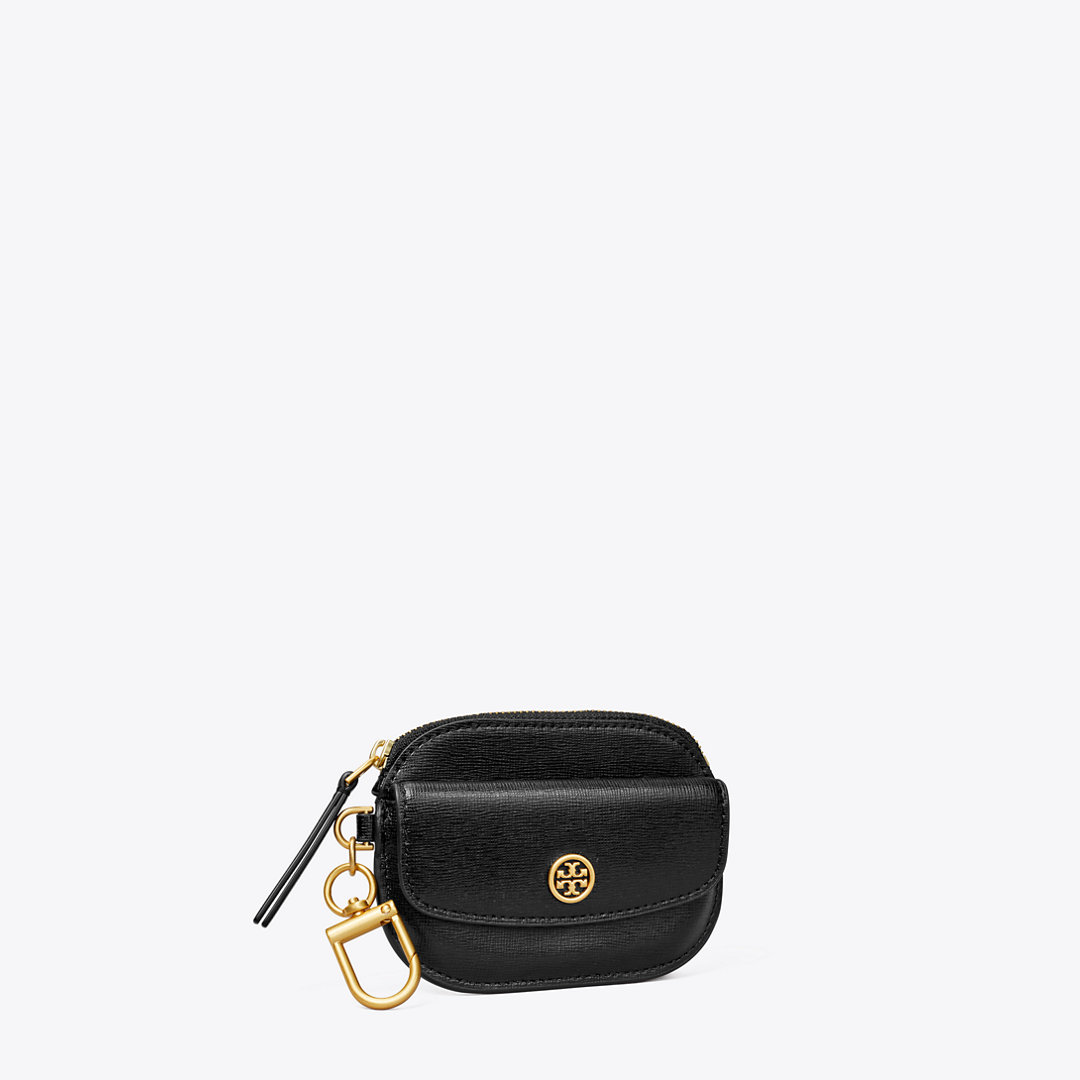 Tory Burch Robinson Card Case Key Ring