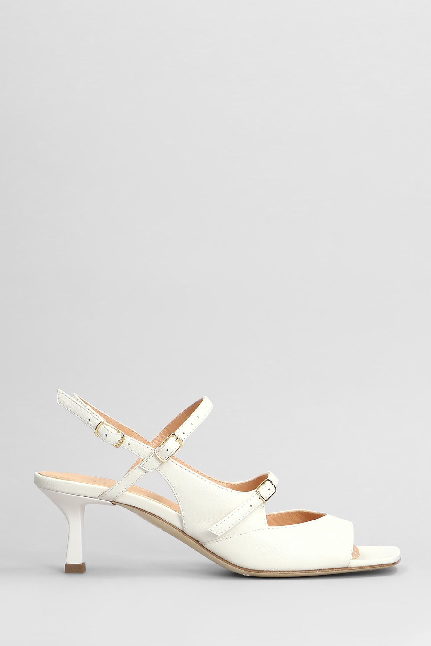 The Seller Sandals In White Leather
