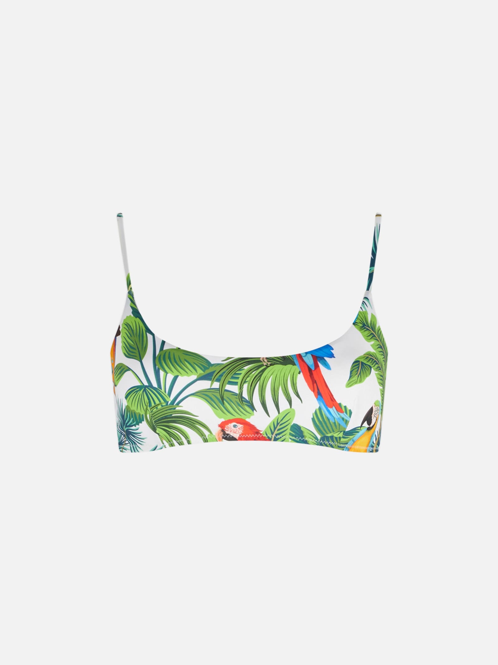 MC2 Saint Barth Parrots Print Bralette