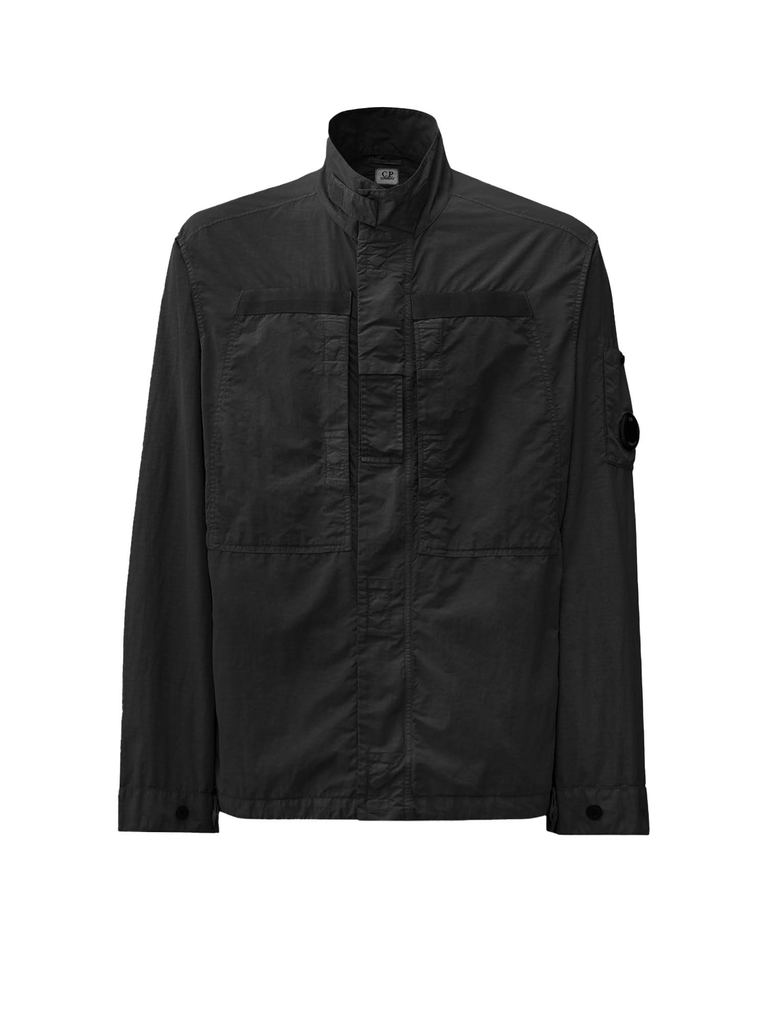 C. P. Company Flatt Nylon Jacket With Logo Iconic Detail