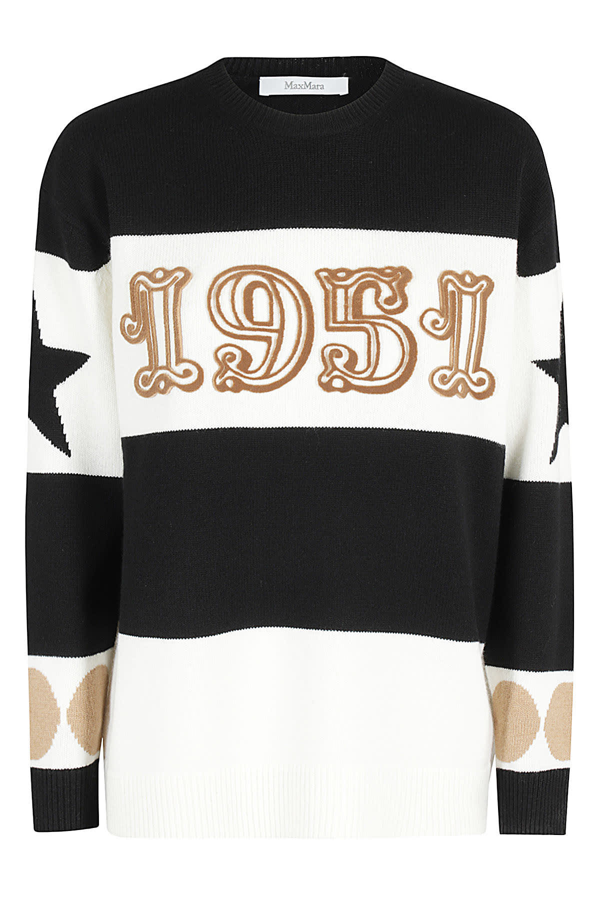 Max Mara Star Patterned Crewneck Jumper