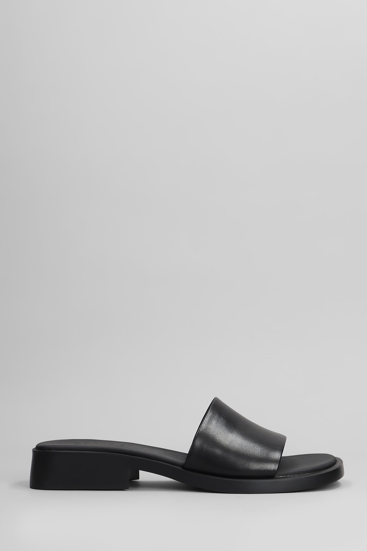 Camper Dana Flats In Black Leather