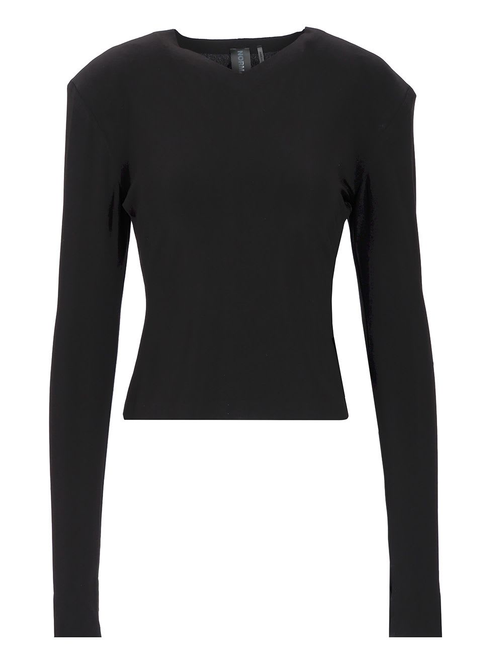 Norma Kamali Fitted Long Sleeve Top