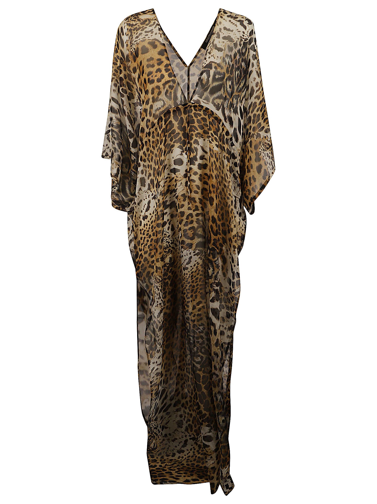 Roberto Cavalli Animalier Print Loose Fit Long Dress