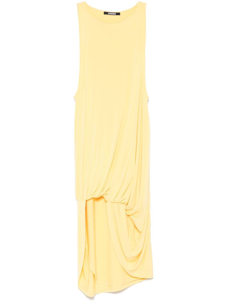 Jacquemus Yellow The Peplo Mini Dress
