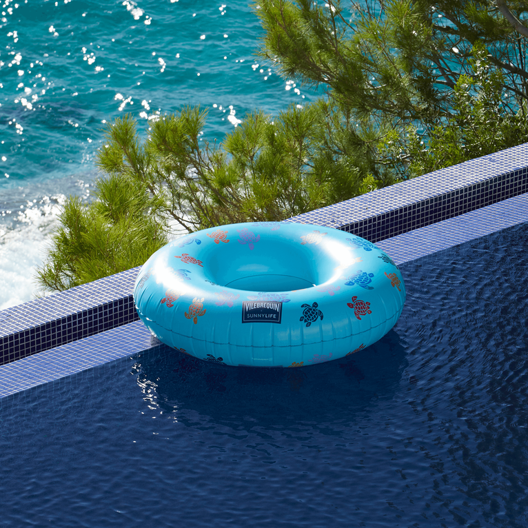 Vilebrequin Inflatable Pool Ring Ronde Des Tortues - Sports Accessories - Funny - Blue - Size OSFA
