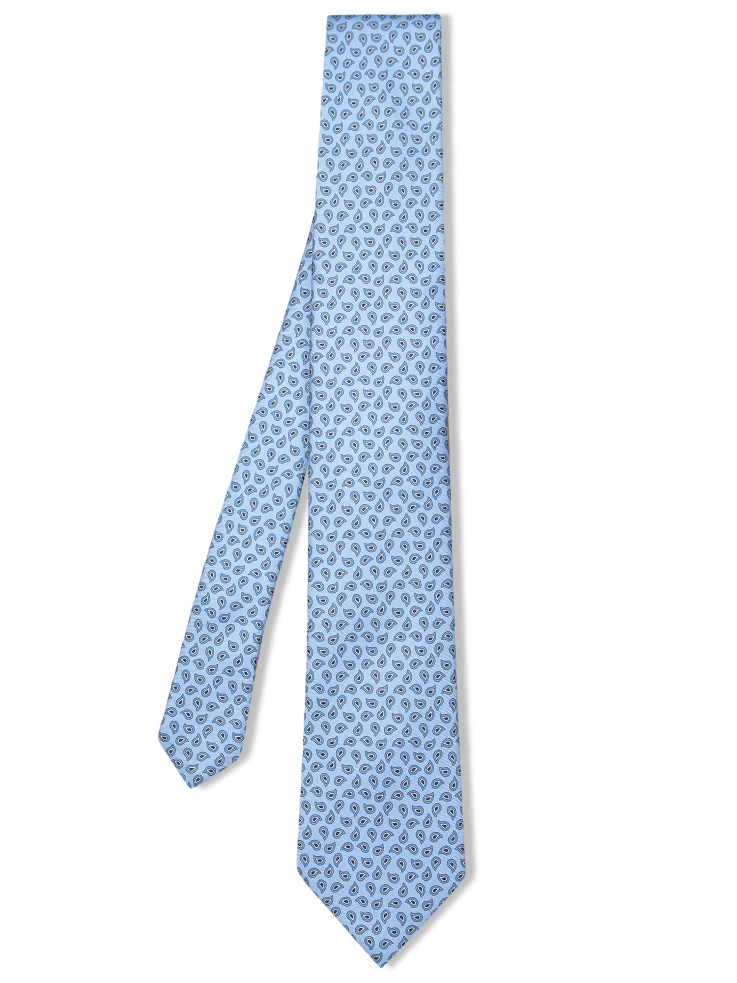 Zegna Celeste Paisley Tie