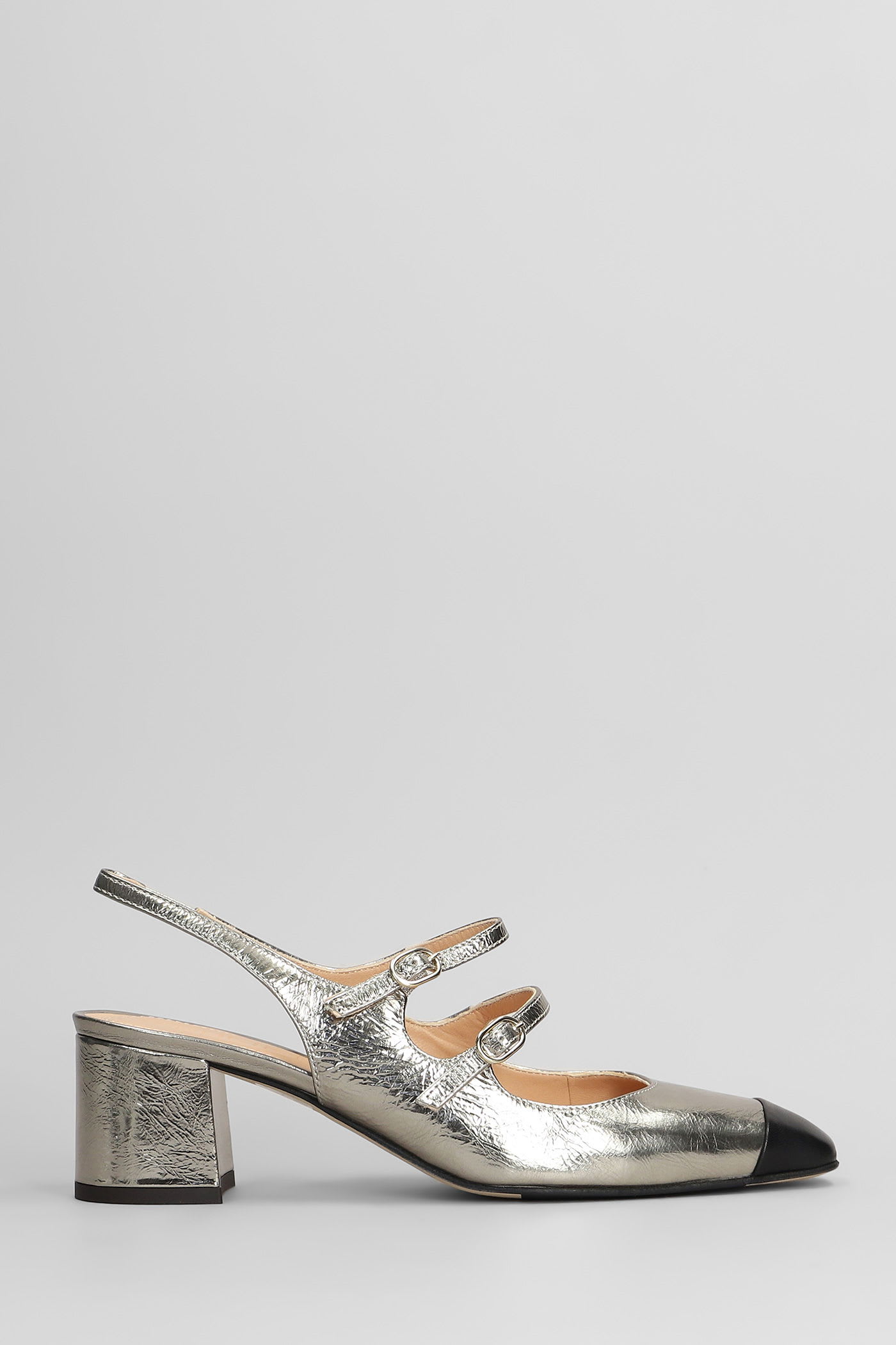 Julie Dee Pumps In Gunmetal Leather