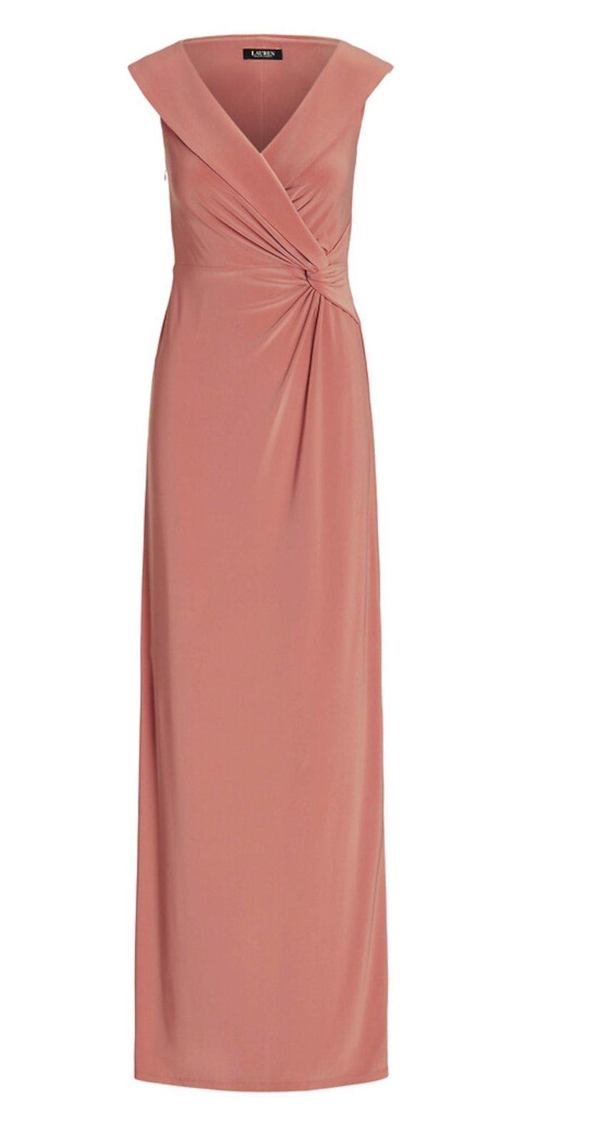 Ralph Lauren V-neck Sleeveless Maxi Dress