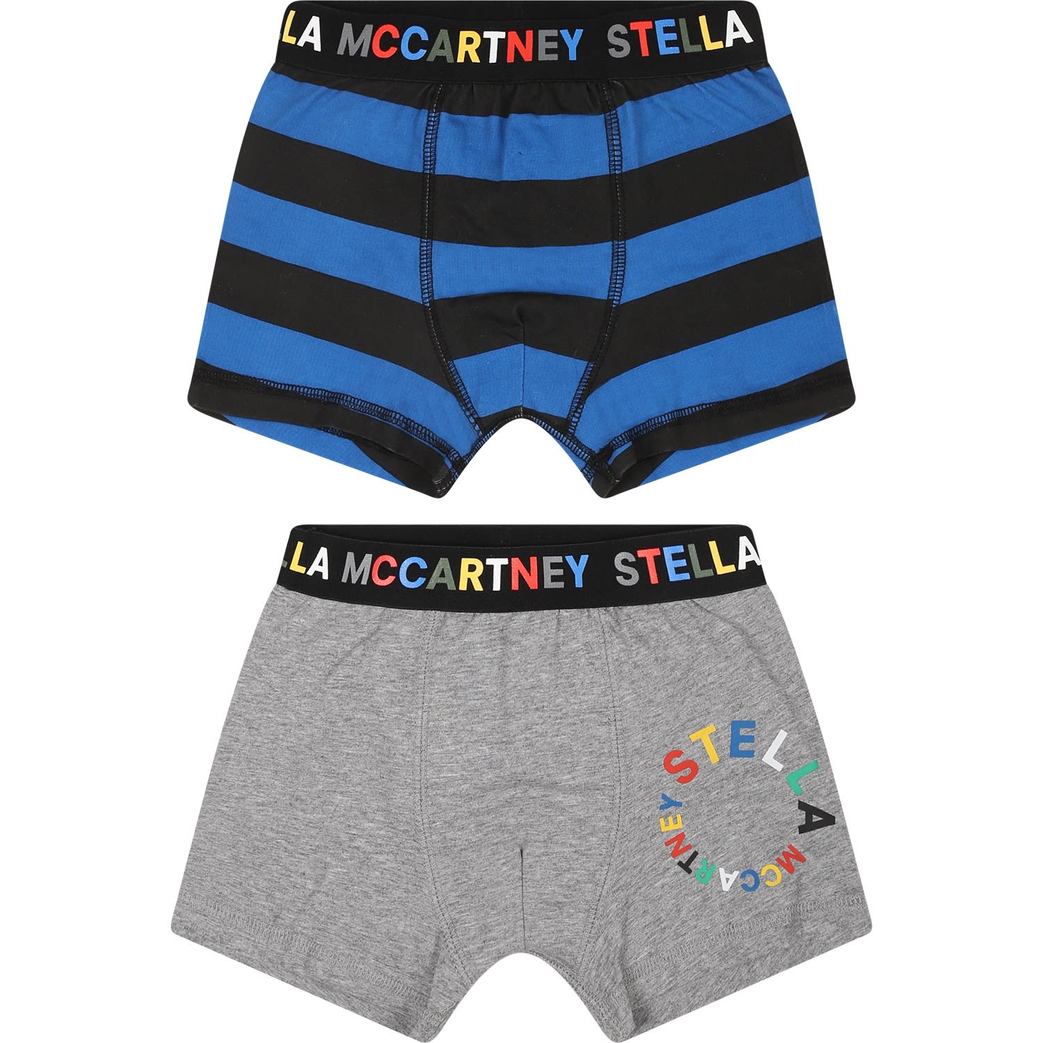 Stella McCartney Kids Multicolor Boxer Set For Boy With Logo