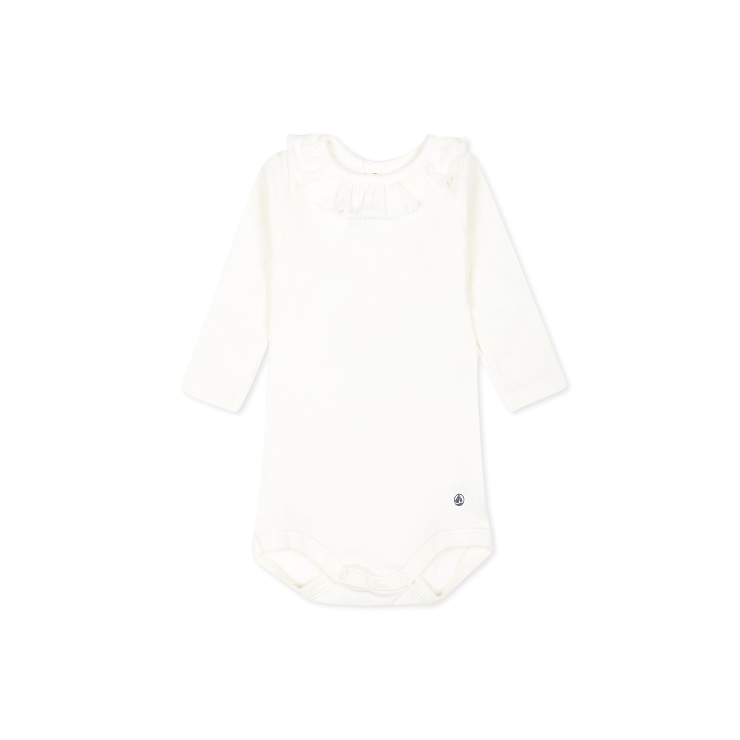 Petit Bateau White Bodysuit For Baby Girl