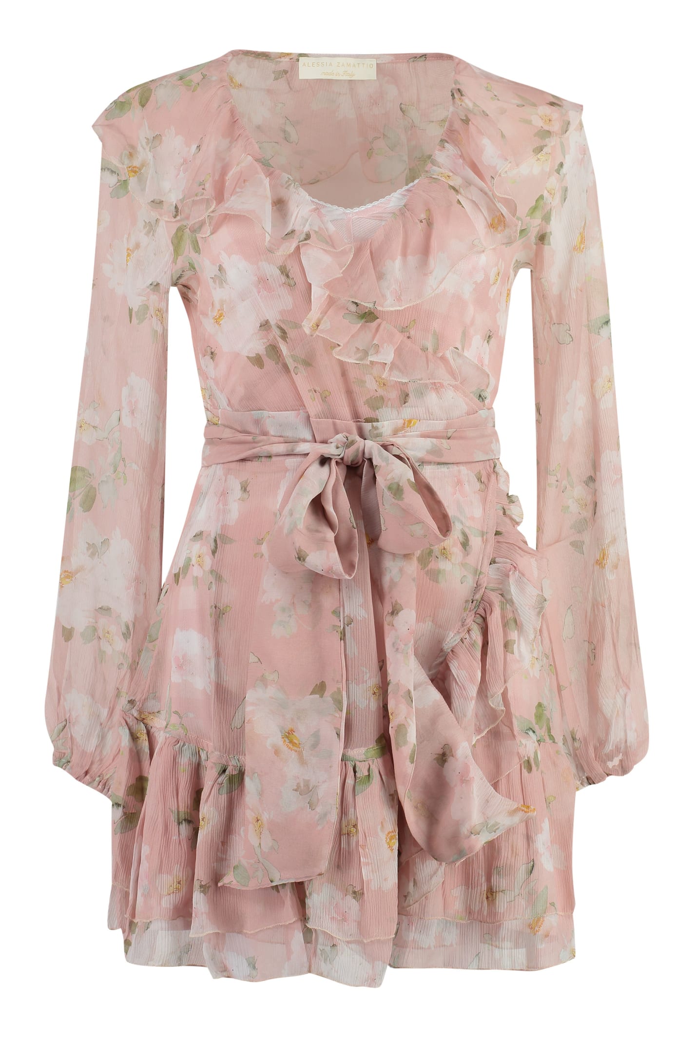 Zamattio Silk Wrap-dress