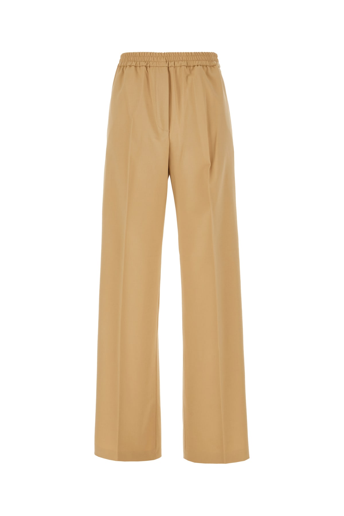 Weekend Max Mara Beige Stretch Polyester Blend Pants
