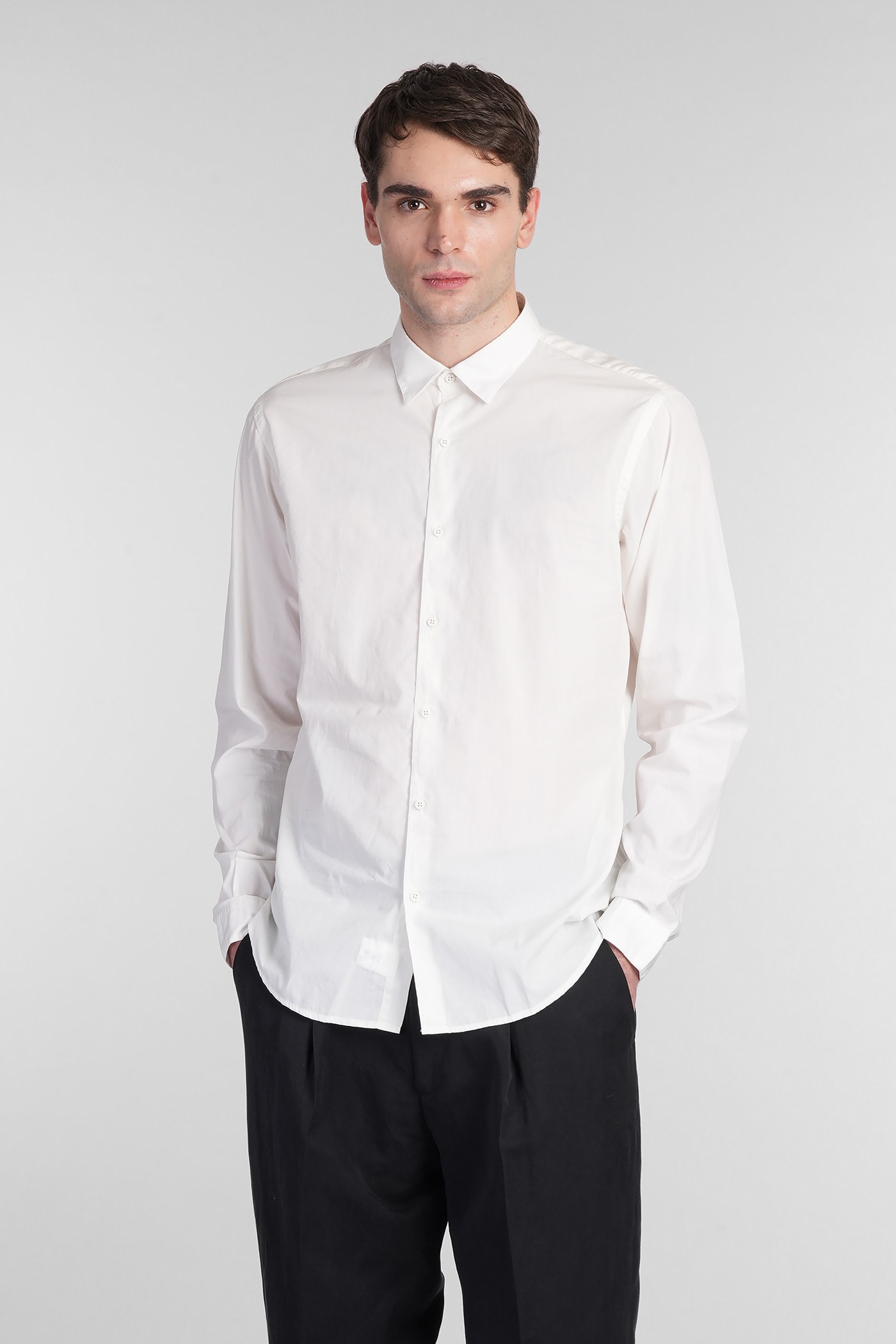 costumein Domenico Shirt In Beige Cotton