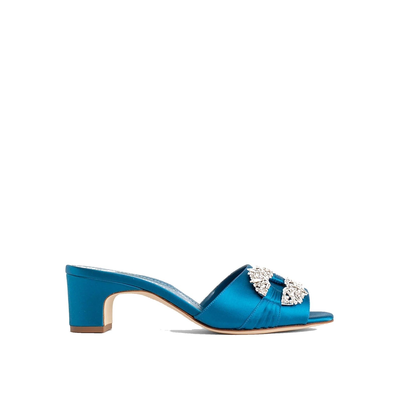 Manolo Blahnik Prinap 050 缎面穆勒鞋