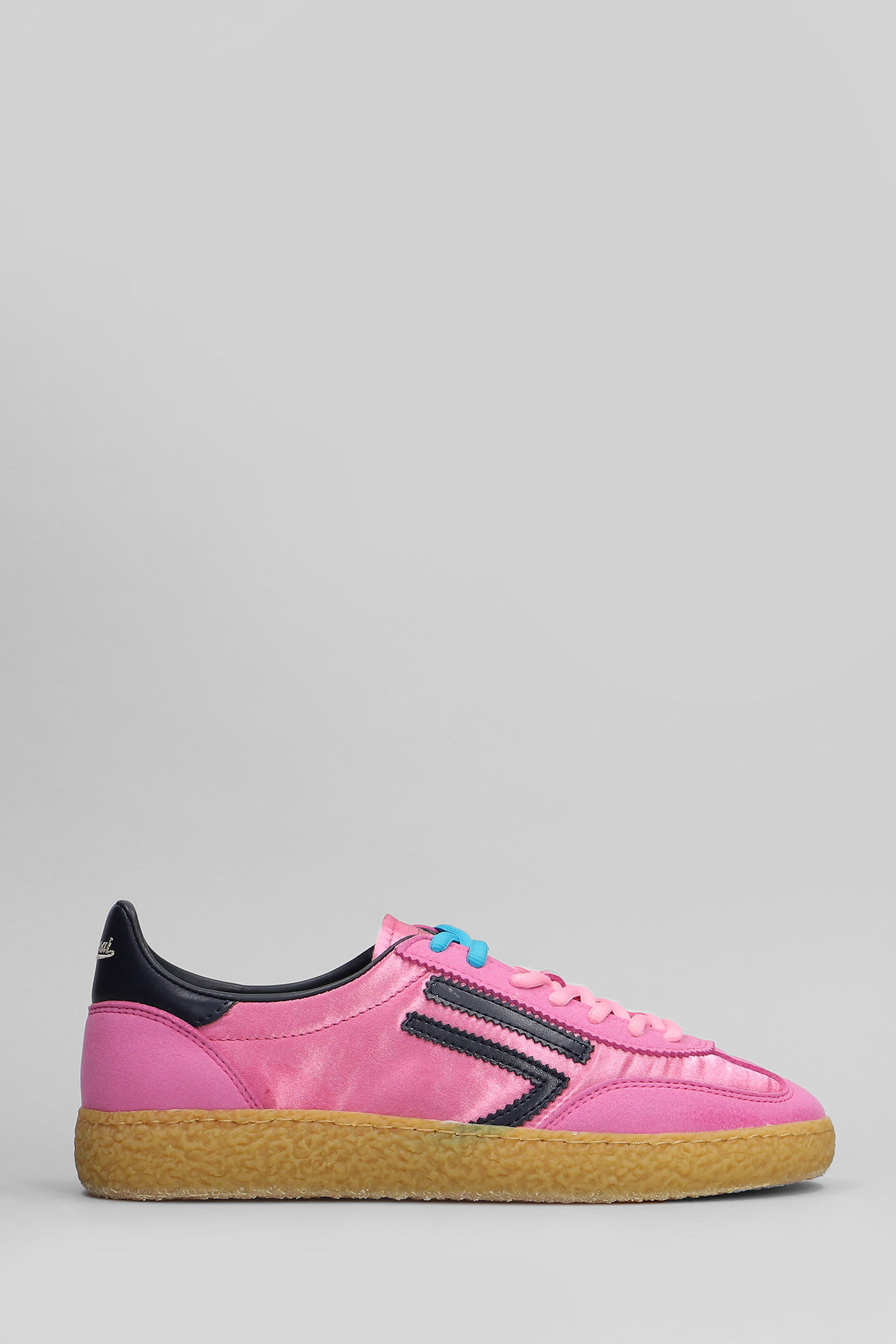 Puraai Wild Strawberry Sneakers In Fuxia Suede And Fabric