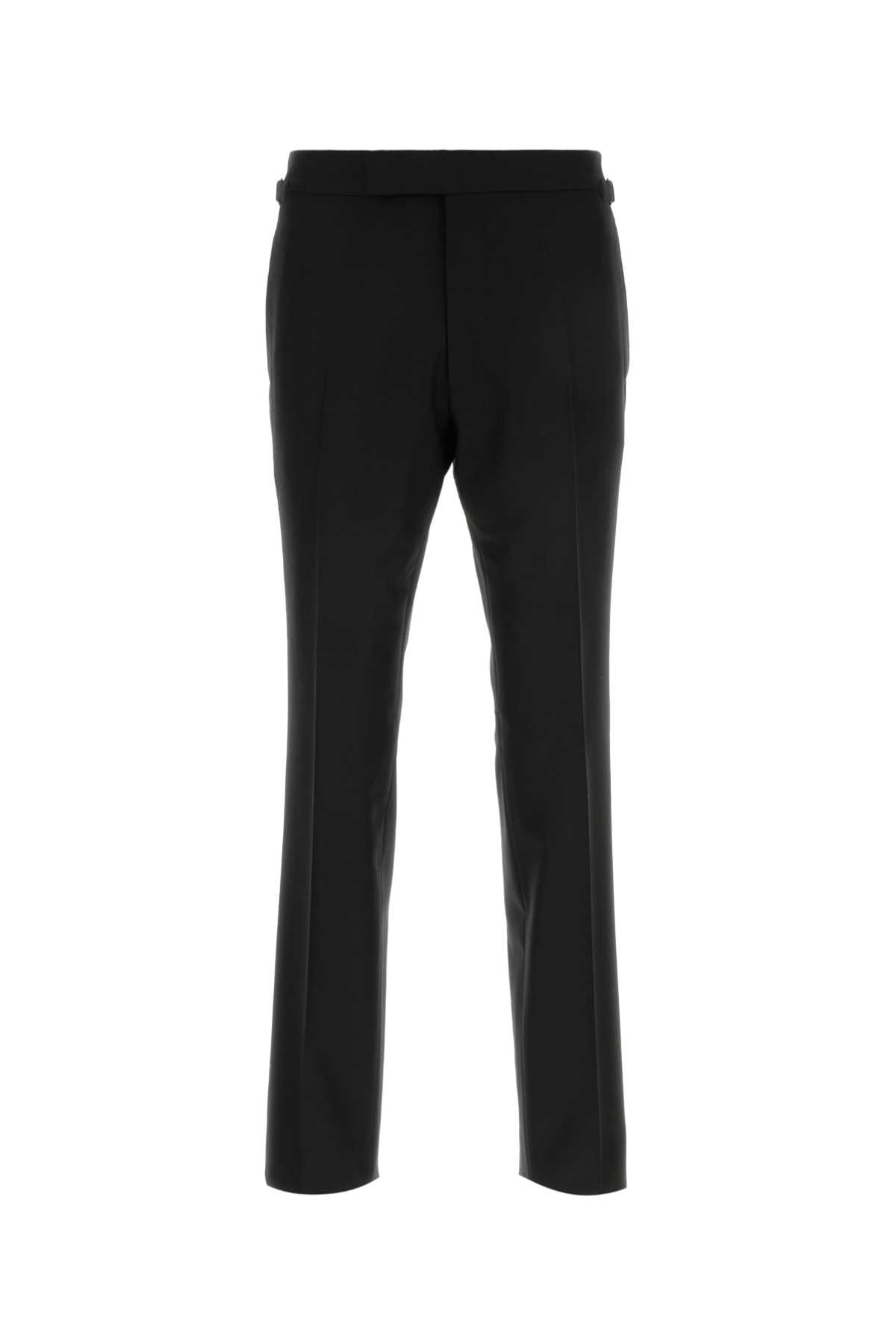 Tom Ford Black Stretch Wool Pant