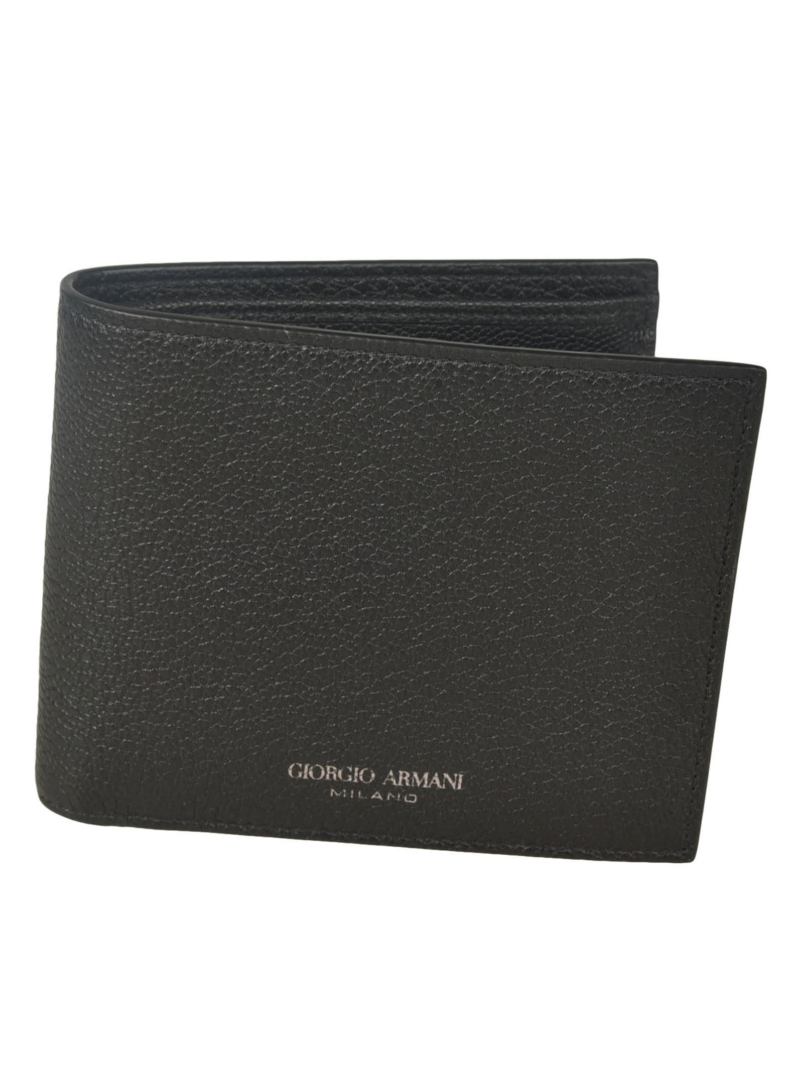 Giorgio Armani Logo双折钱包