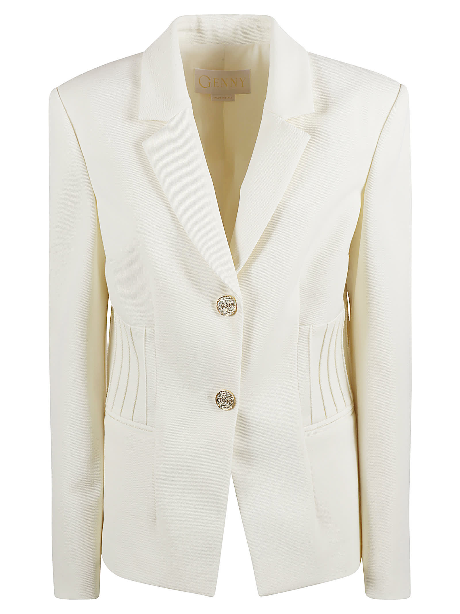 Genny Stretch Waist Two-buttoned Blazer