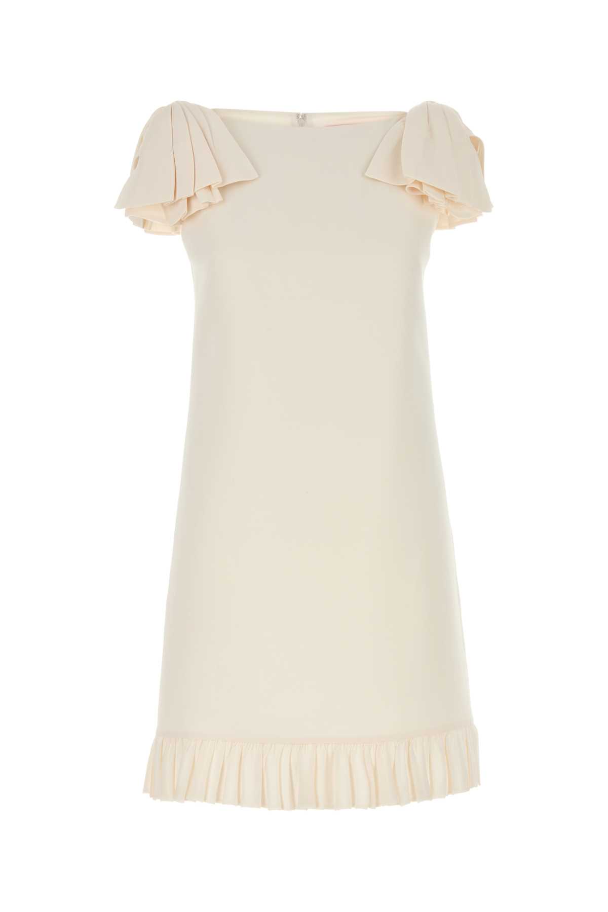 Valentino Ivory Wool Blend Dress
