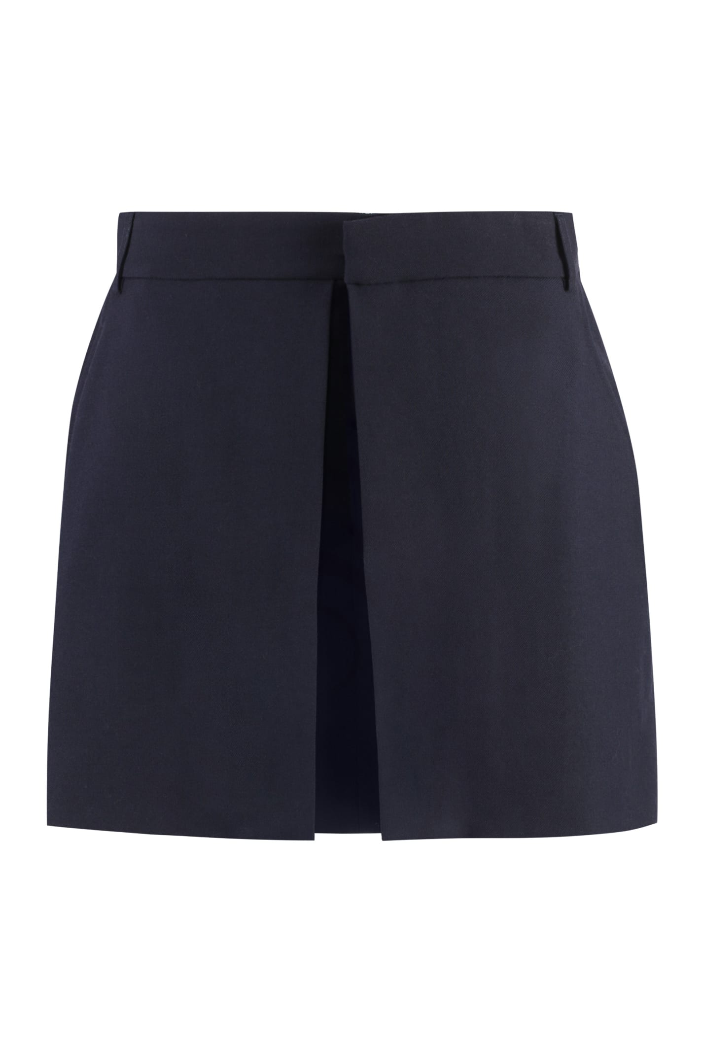 Ami Alexandre Mattiussi Wool Mini Skirt