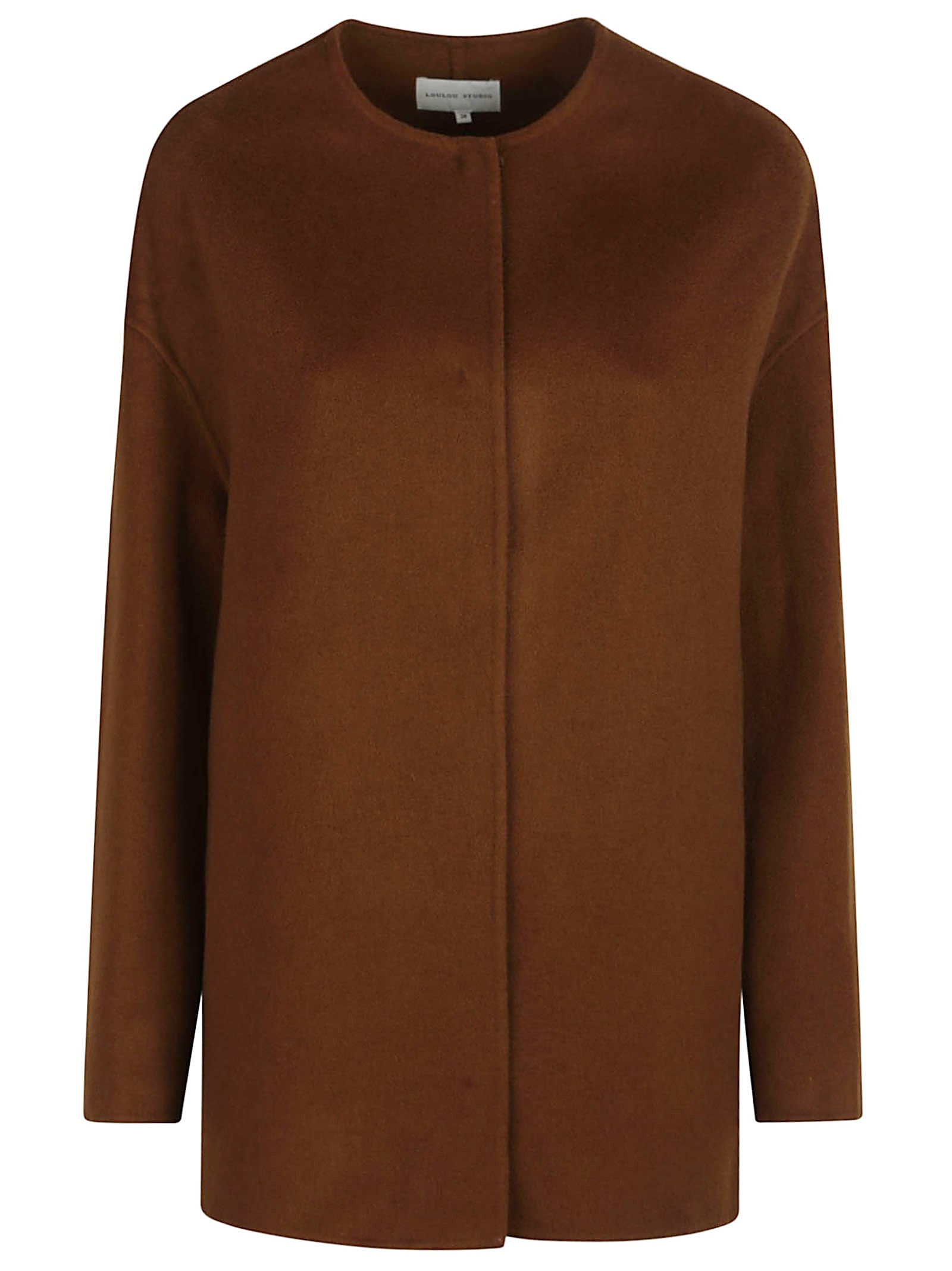 Loulou Studio Gio Round Neck Short Coat