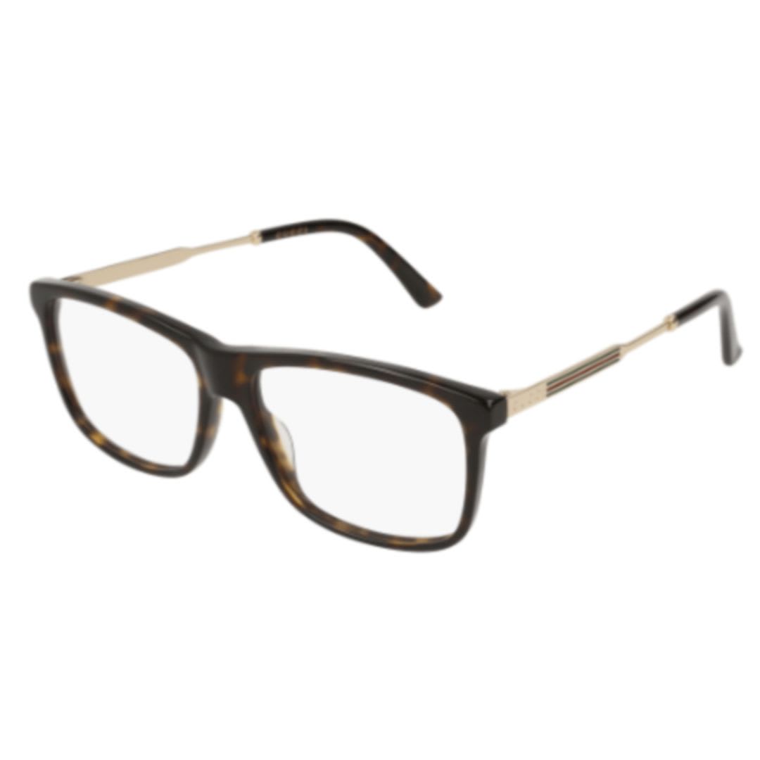 Gucci Eyewear Gg0303o002 Havana Gold Transpare