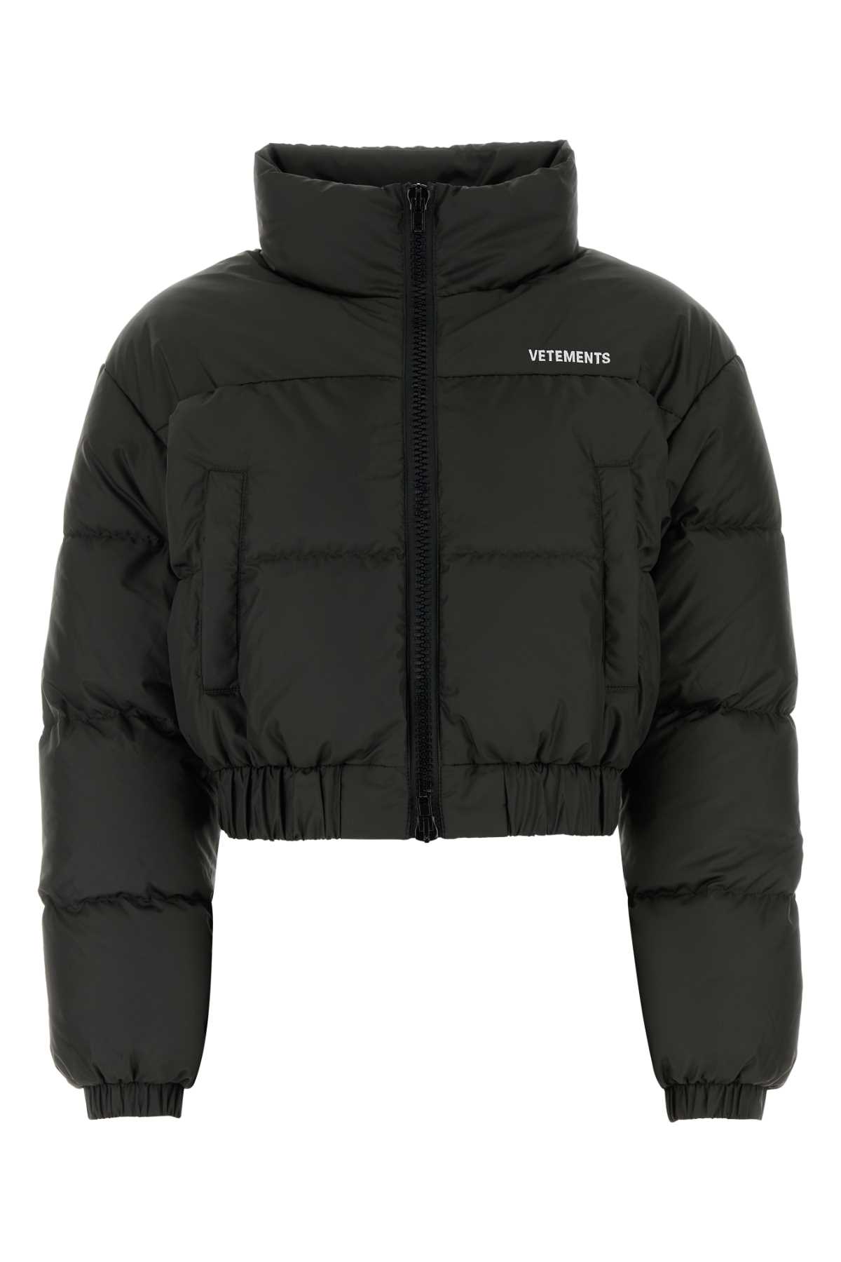 VETEMENTS Slate Polyester Down Jacket