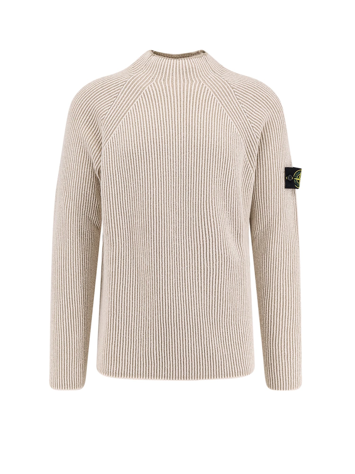 Stone Island Certified Virgin Wool And Cotton Sweater