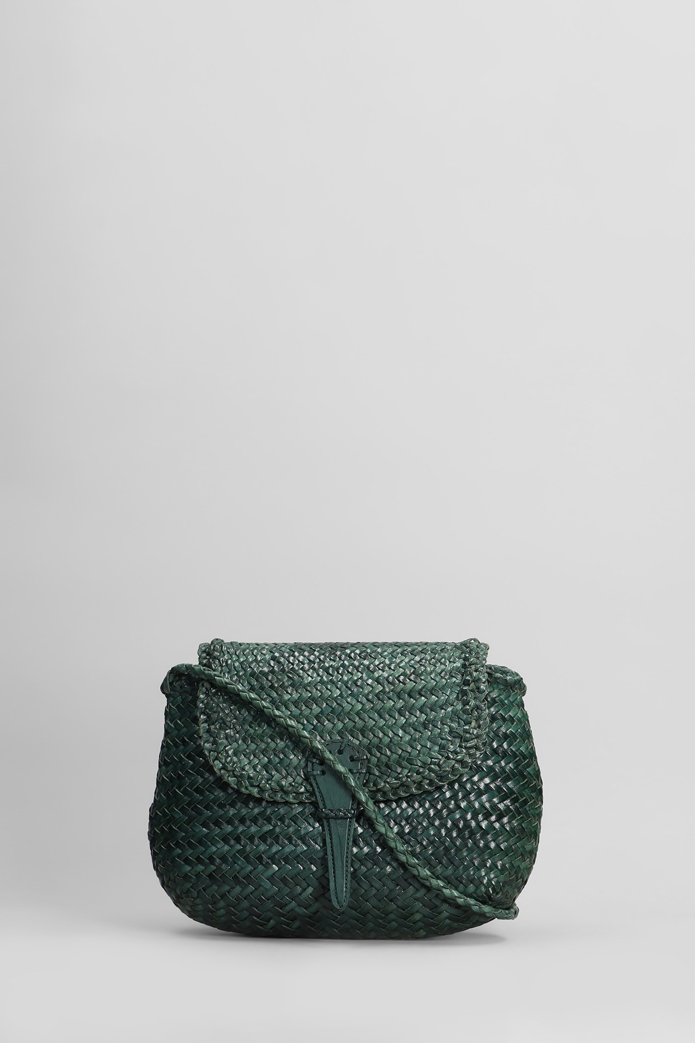 Dragon Diffusion Miny City Shoulder Bag In Green Leather