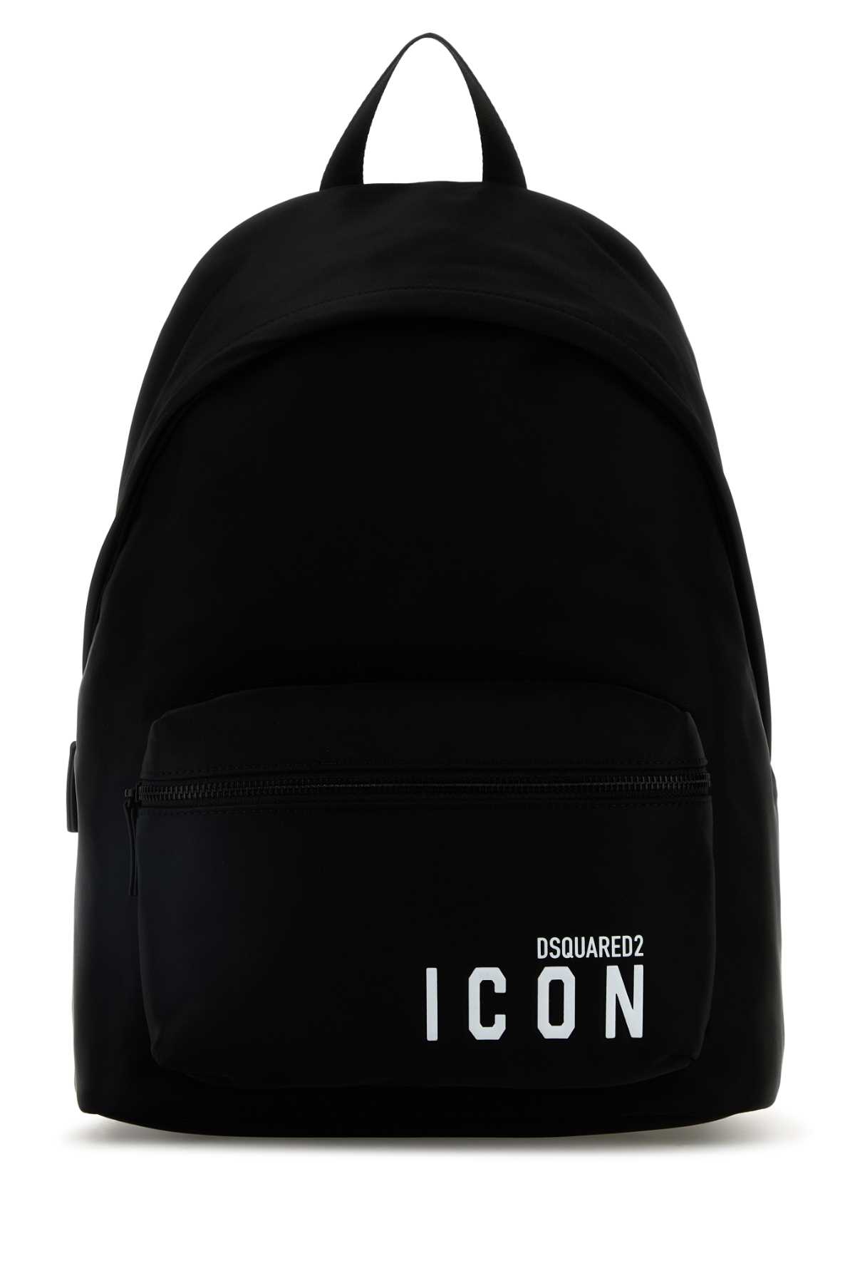 Dsquared2 Black Fabric Be Icon Backpack