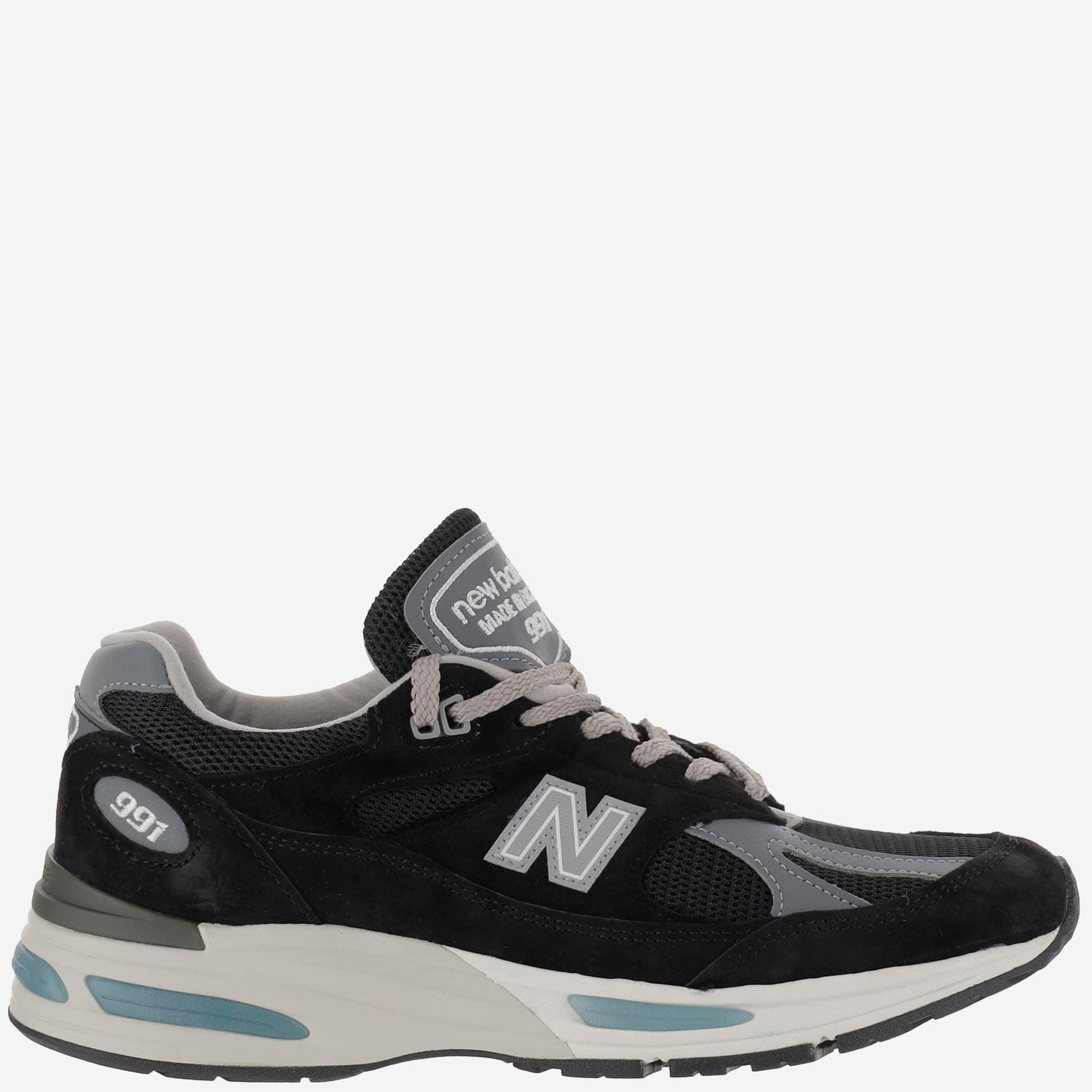 New Balance 991v2 Leather And Mesh Shoes