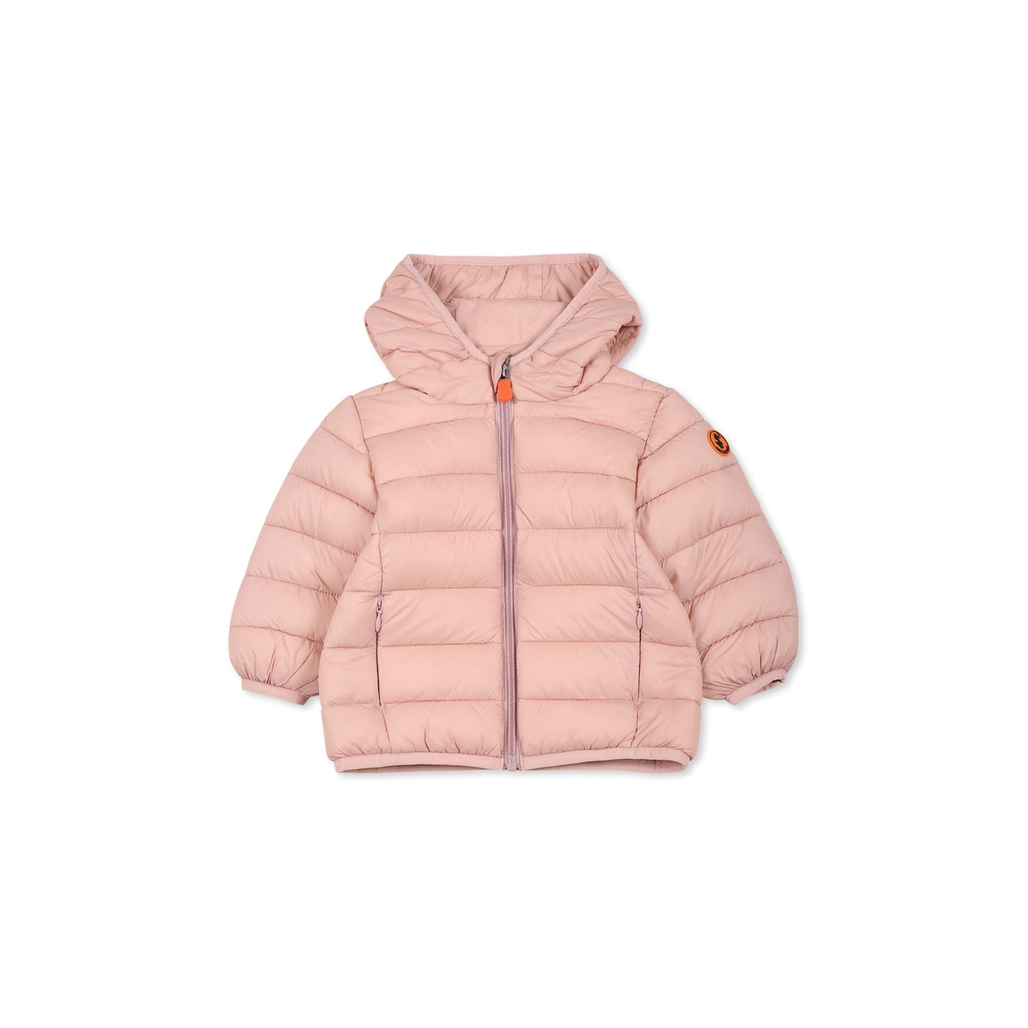 Save the Duck Pink Down Jacket For Baby Girl