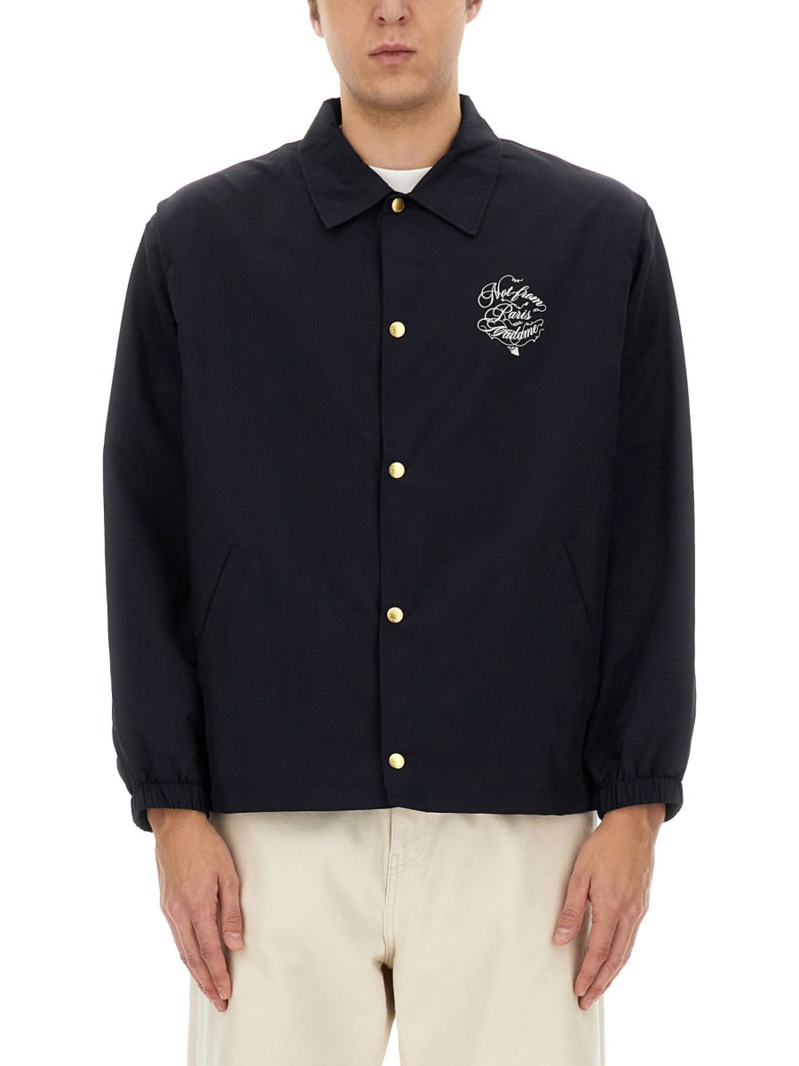 Drôle de Monsieur Vignes Slogan Print Jacket