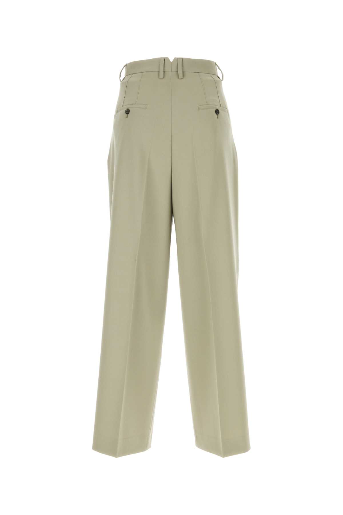 Ami Alexandre Mattiussi Sand Wool Wide-leg Pant