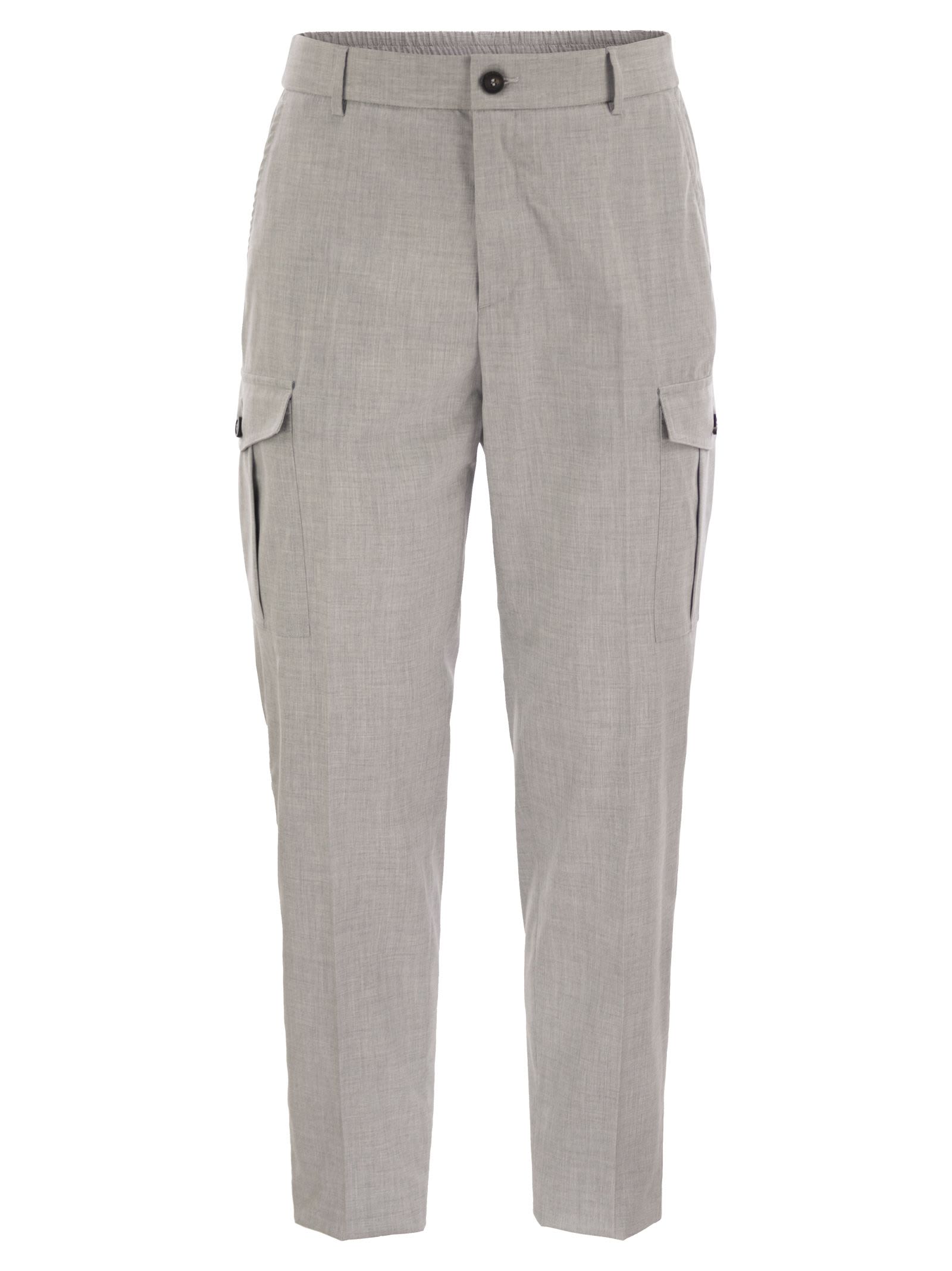 Peserico Technical Viscose Canvas Chino Trousers