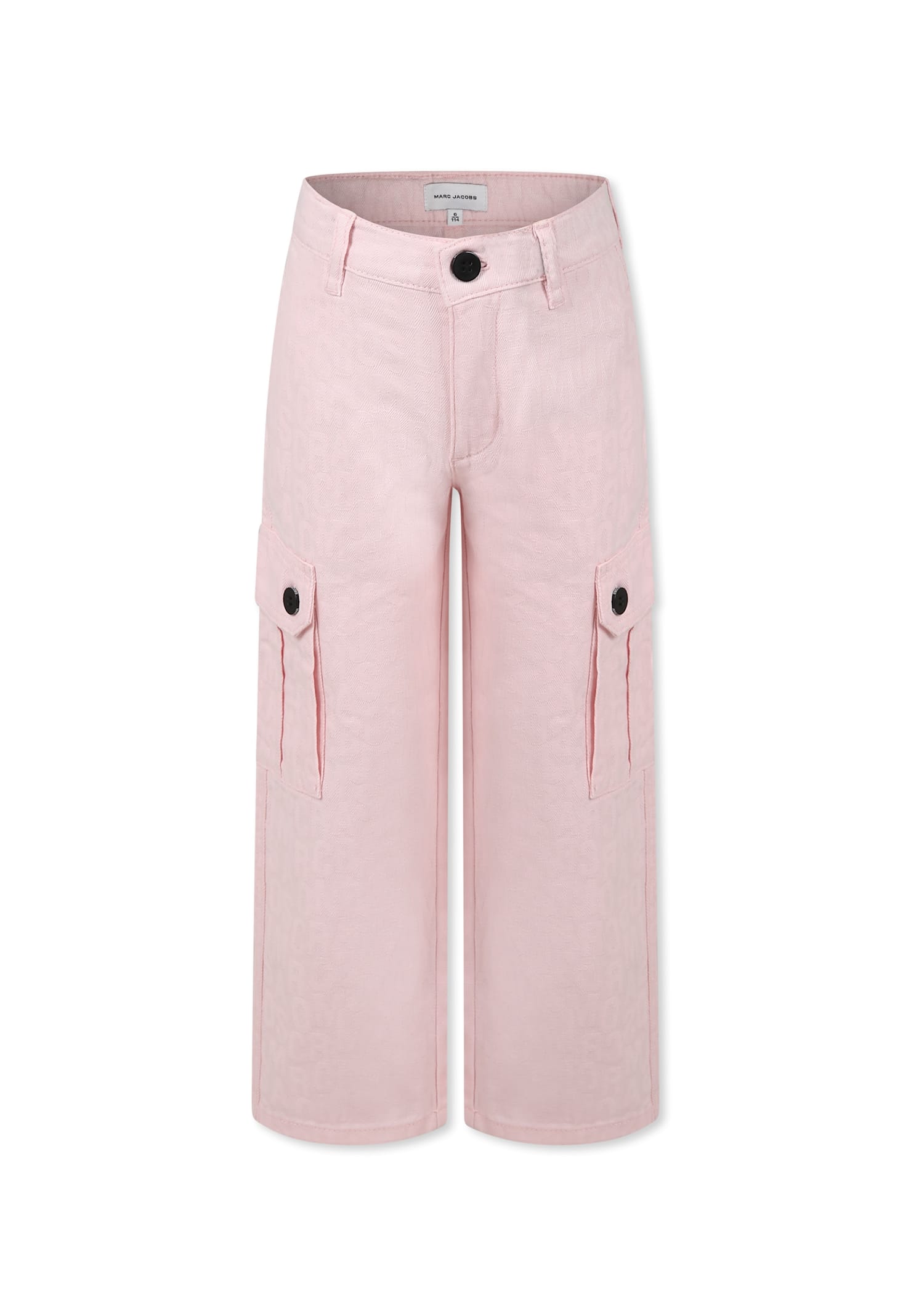 Little Marc Jacobs Pink Trousers For Girl With Logo