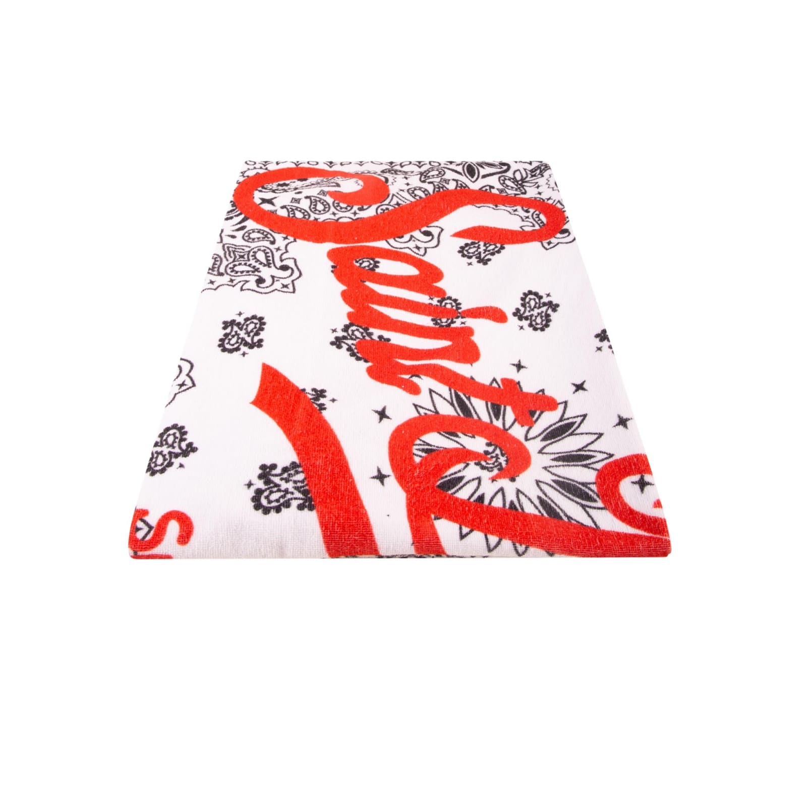 MC2 Saint Barth Soft Terry Beach Towel With White Bandanna Print