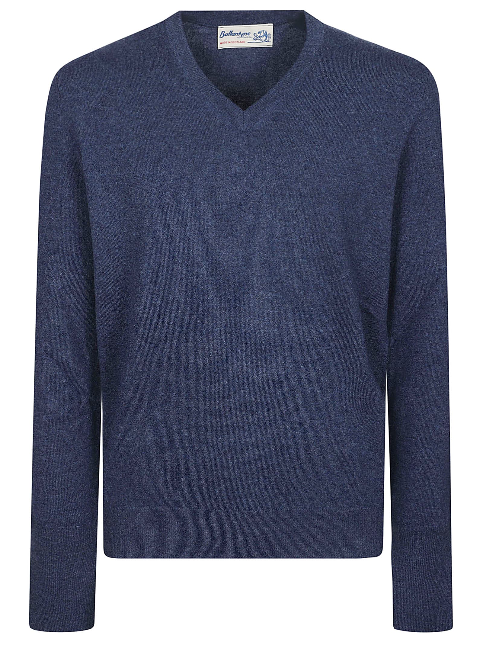 Ballantyne Plain V-neck Sweater